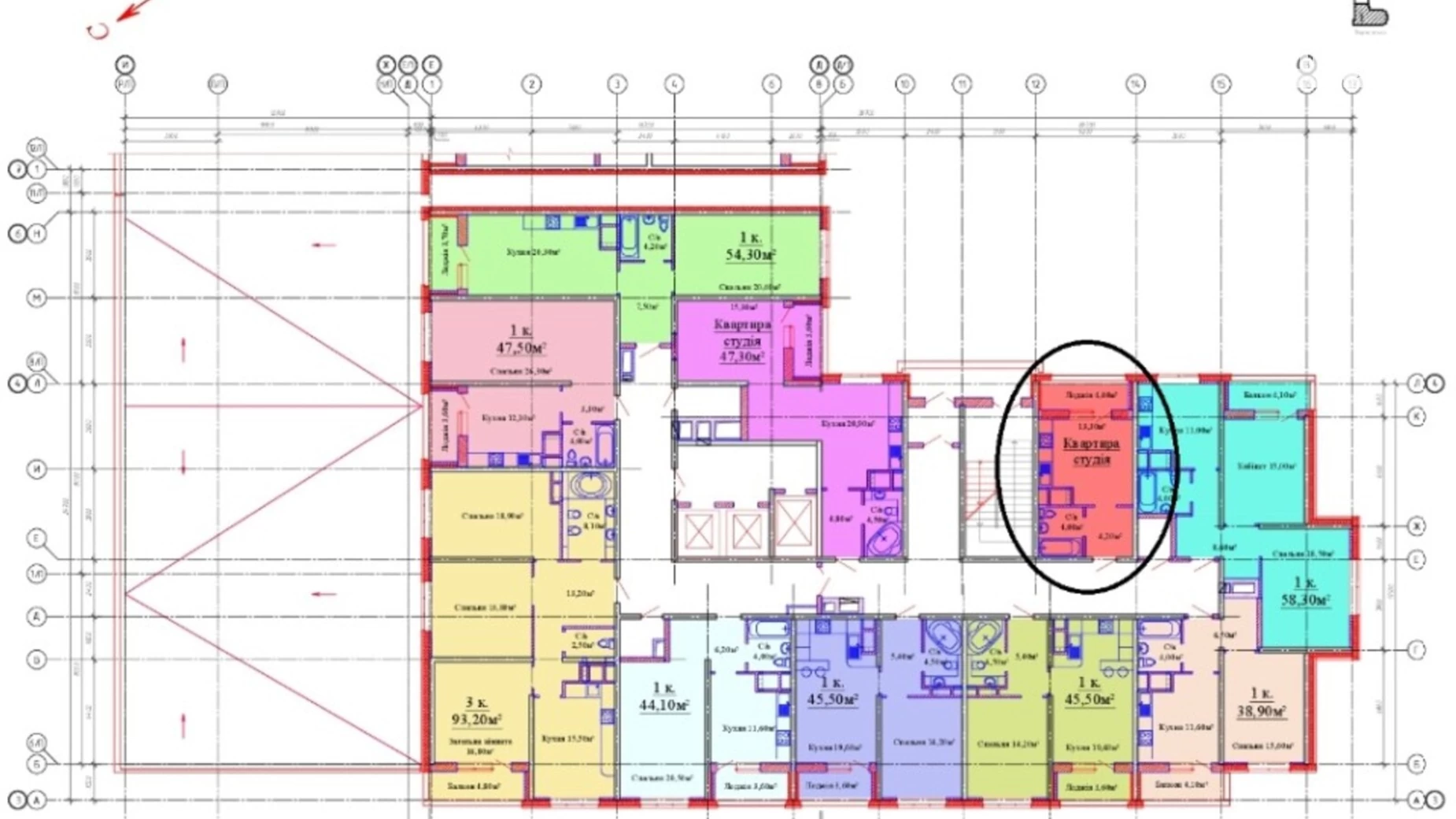 Продается 1-комнатная квартира 25.6 кв. м в Одессе, ул. Варненская, 27А/2 - фото 3