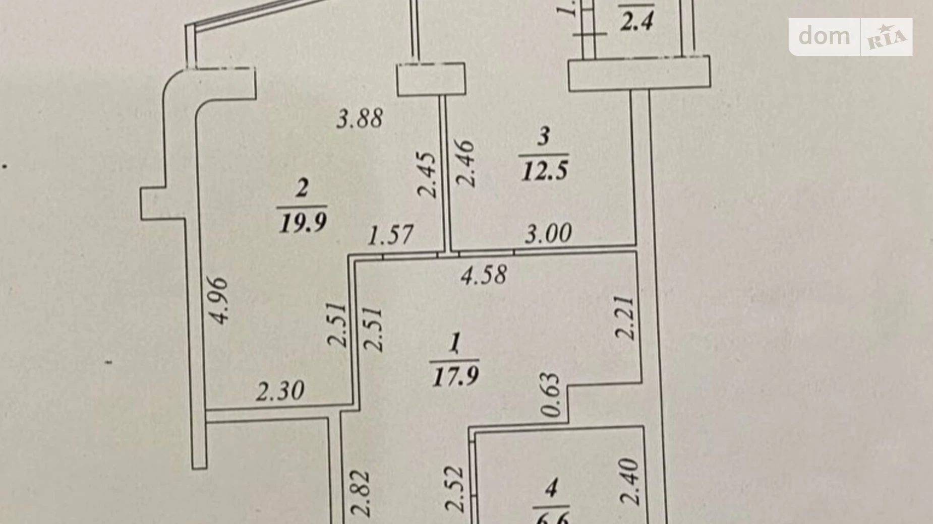 Продается 2-комнатная квартира 59.3 кв. м в Одессе, ул. Марсельская, 48