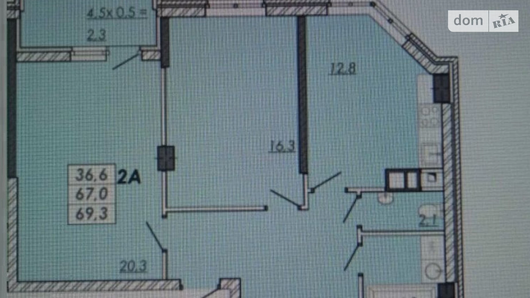 Продается 2-комнатная квартира 69.3 кв. м в Одессе, Овидиопольская дор., 3