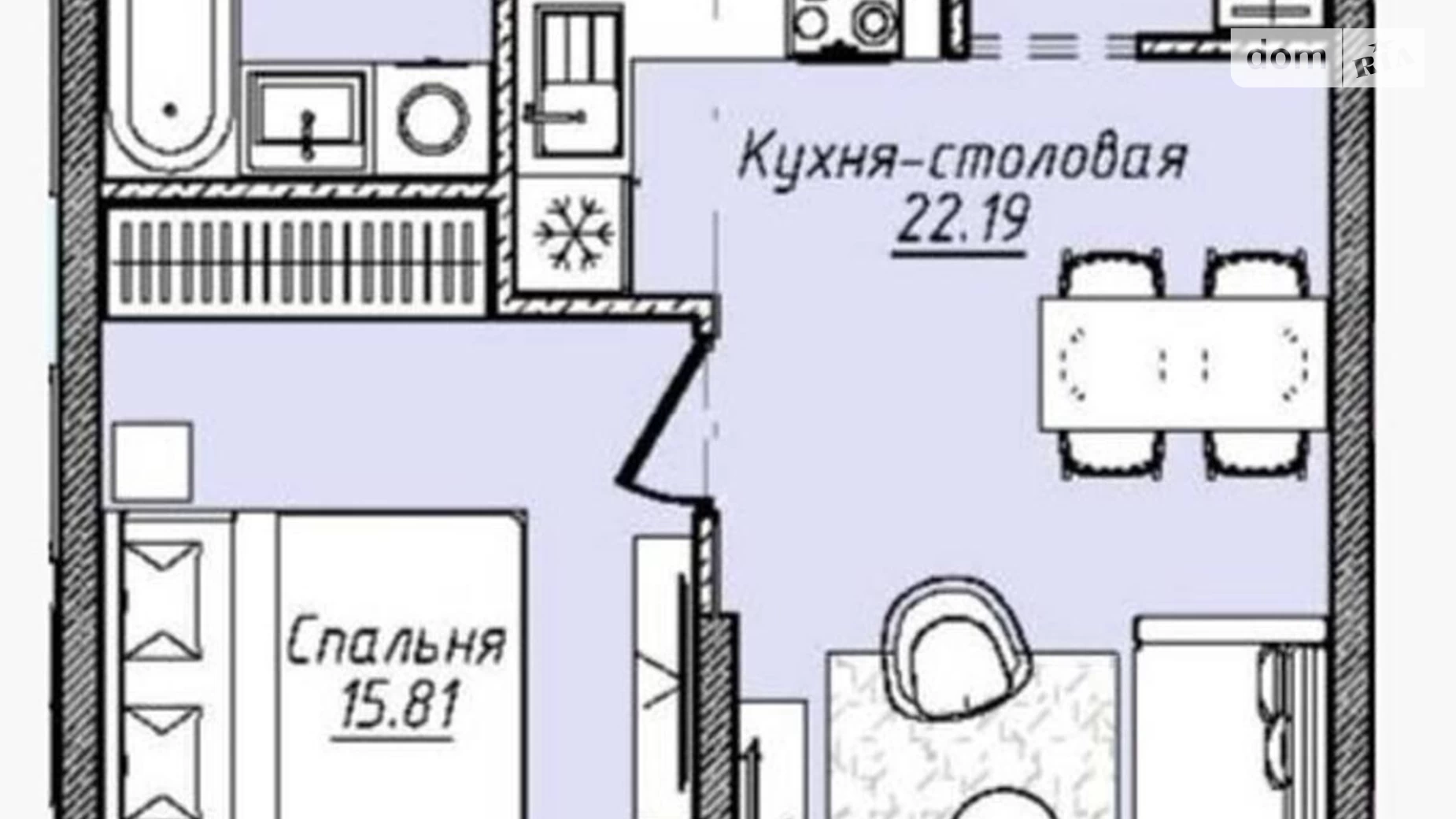 Продається 1-кімнатна квартира 52.4 кв. м у Одесі, вул. Канатна