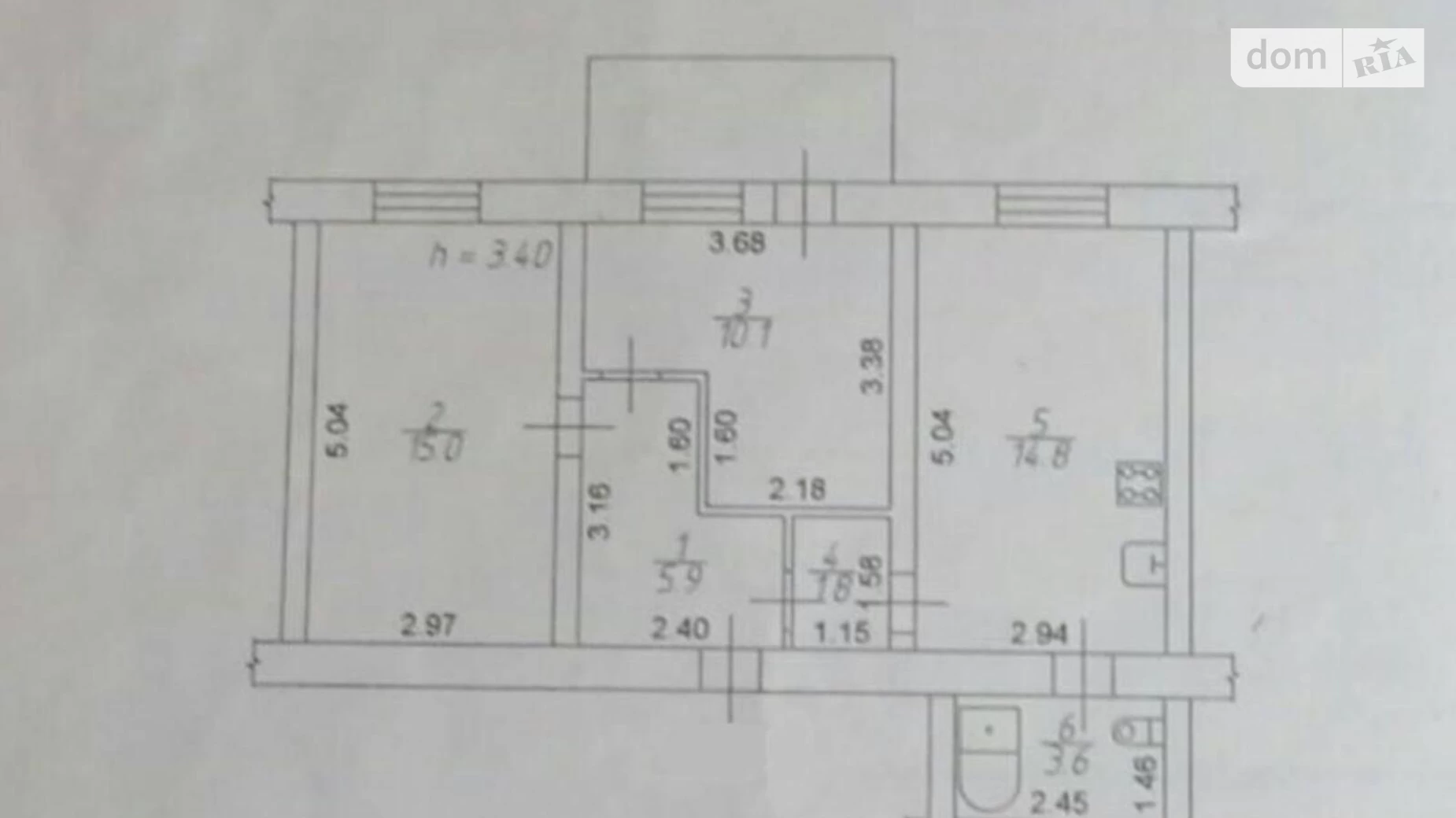 Продается 2-комнатная квартира 53 кв. м в Одессе, ул. Дача Ковалевского - фото 2