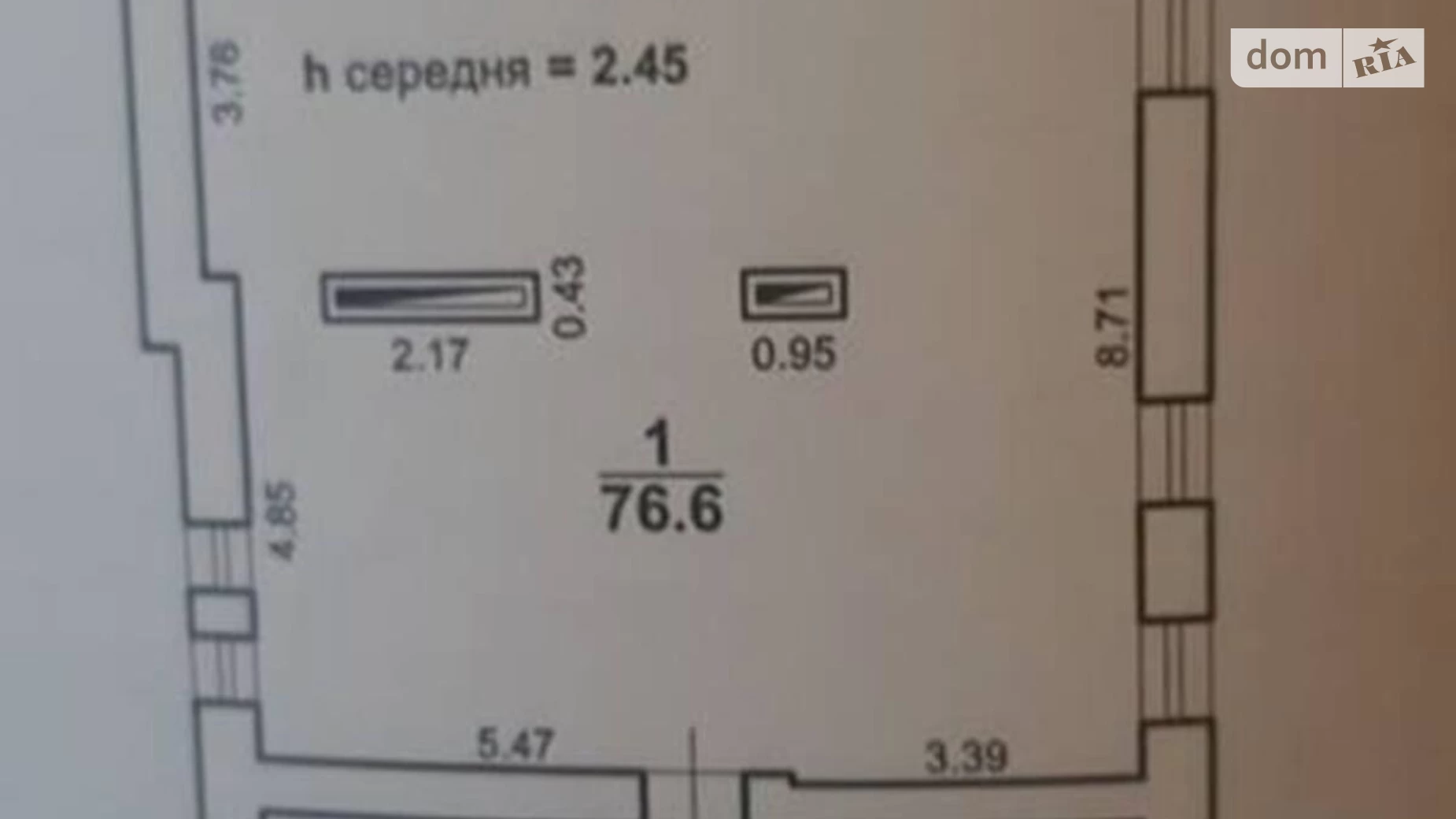 Продається 1-кімнатна квартира 77 кв. м у Одесі, вул. Кузнечна