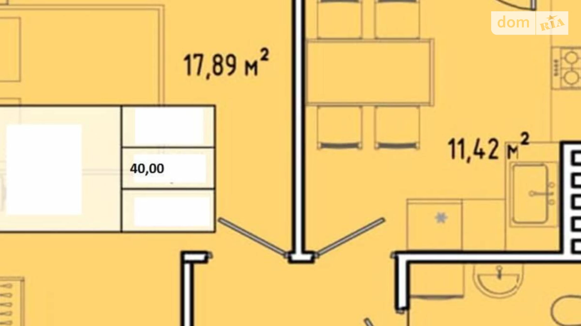 Продается 1-комнатная квартира 40 кв. м в Одессе, Николаевская дор. - фото 3