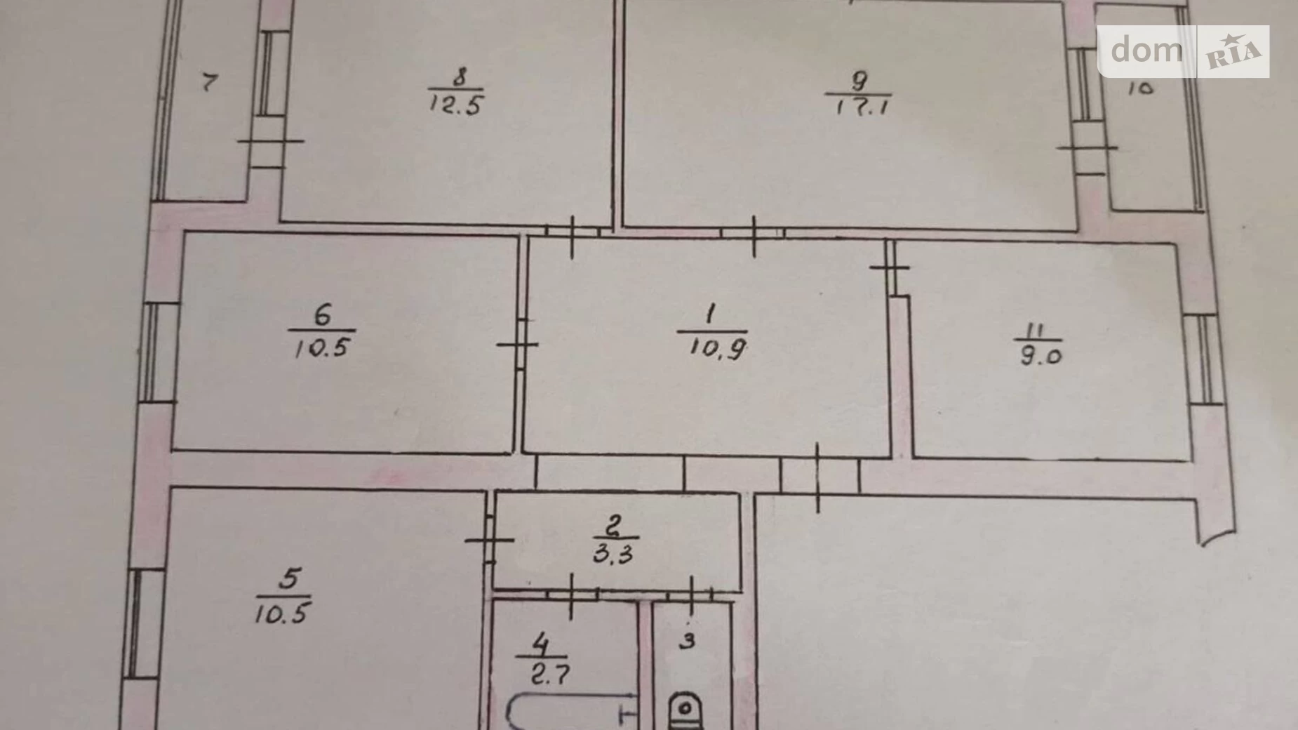 Продається 4-кімнатна квартира 86 кв. м у Одесі, вул. Таїрова