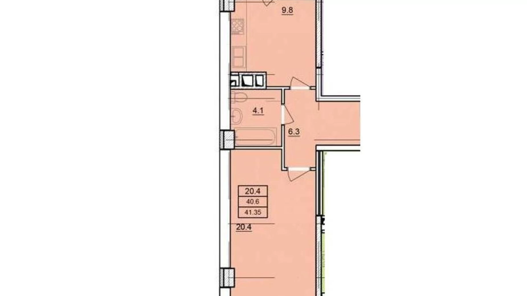 Продается 1-комнатная квартира 42 кв. м в Одессе, ул. Балковская - фото 2