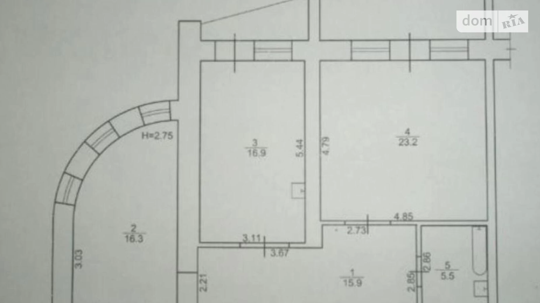 Продается 2-комнатная квартира 83 кв. м в Одессе, ул. Косвенная