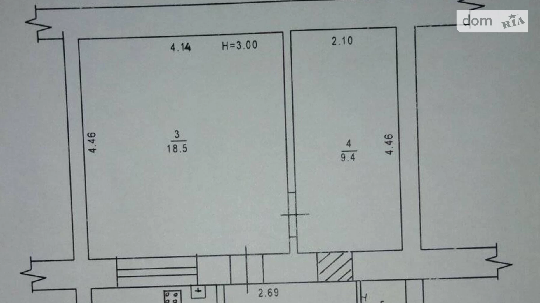 Продається 2-кімнатна квартира 38 кв. м у Одесі, вул. Разумовська