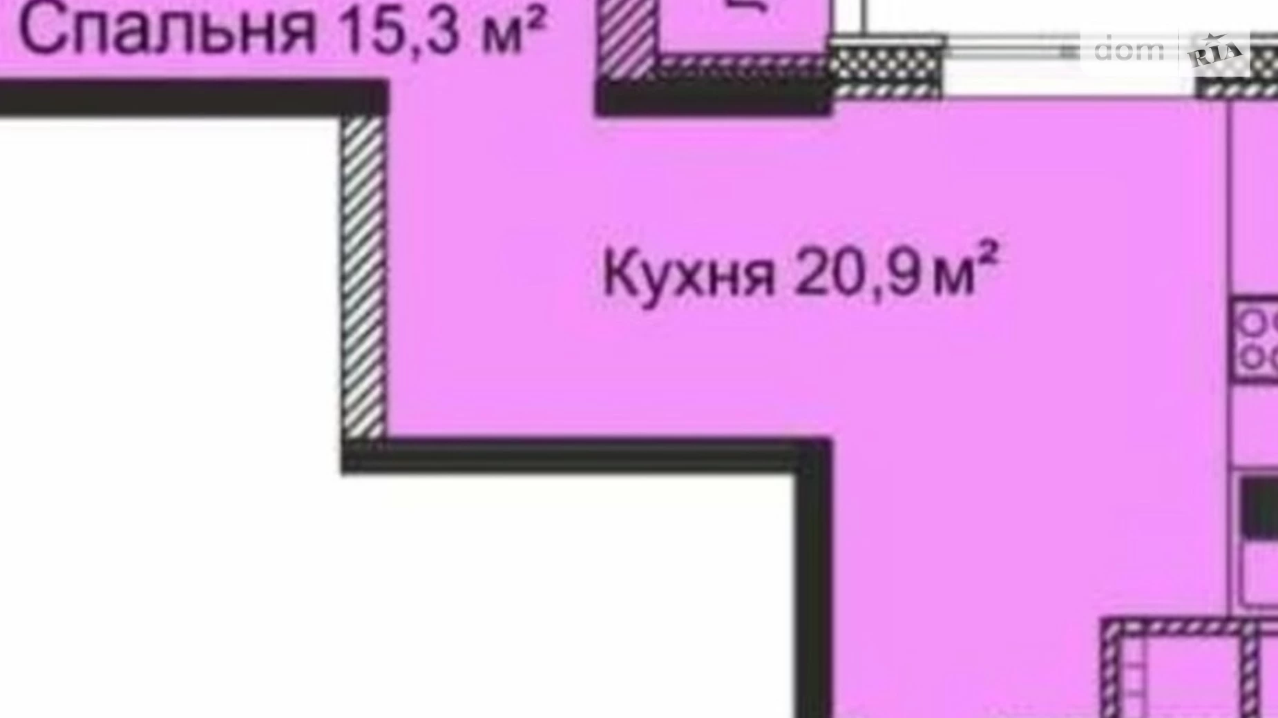 Продається 1-кімнатна квартира 47.3 кв. м у Одесі, вул. Варненська, 27А