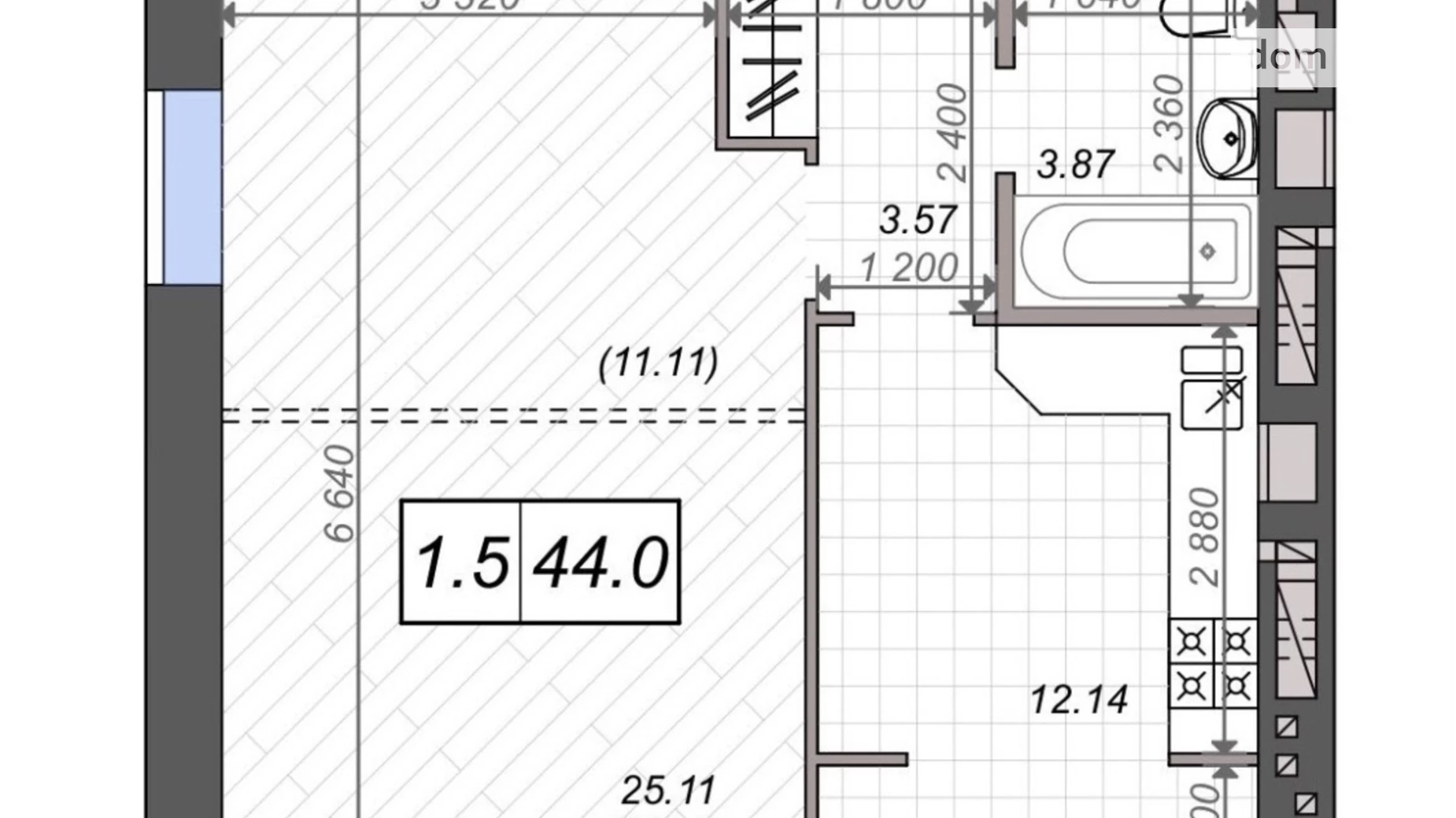 Продается 2-комнатная квартира 45.5 кв. м в Ирпене, ул. Николая Сингаевского(Новооскольская), 8К - фото 3