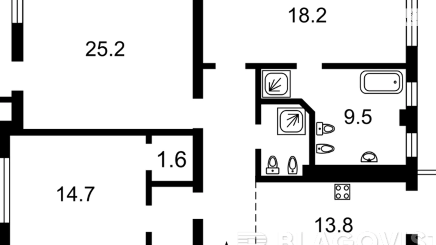 Продается 3-комнатная квартира 110 кв. м в Киеве, ул. Институтская, 16 - фото 5