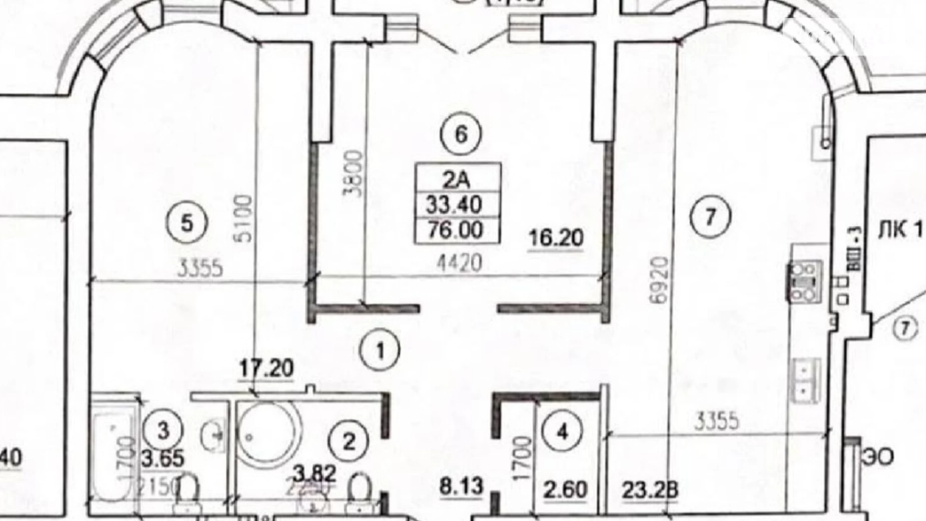 Продается 2-комнатная квартира 76 кв. м в Одессе, ул. Бориса Литвака