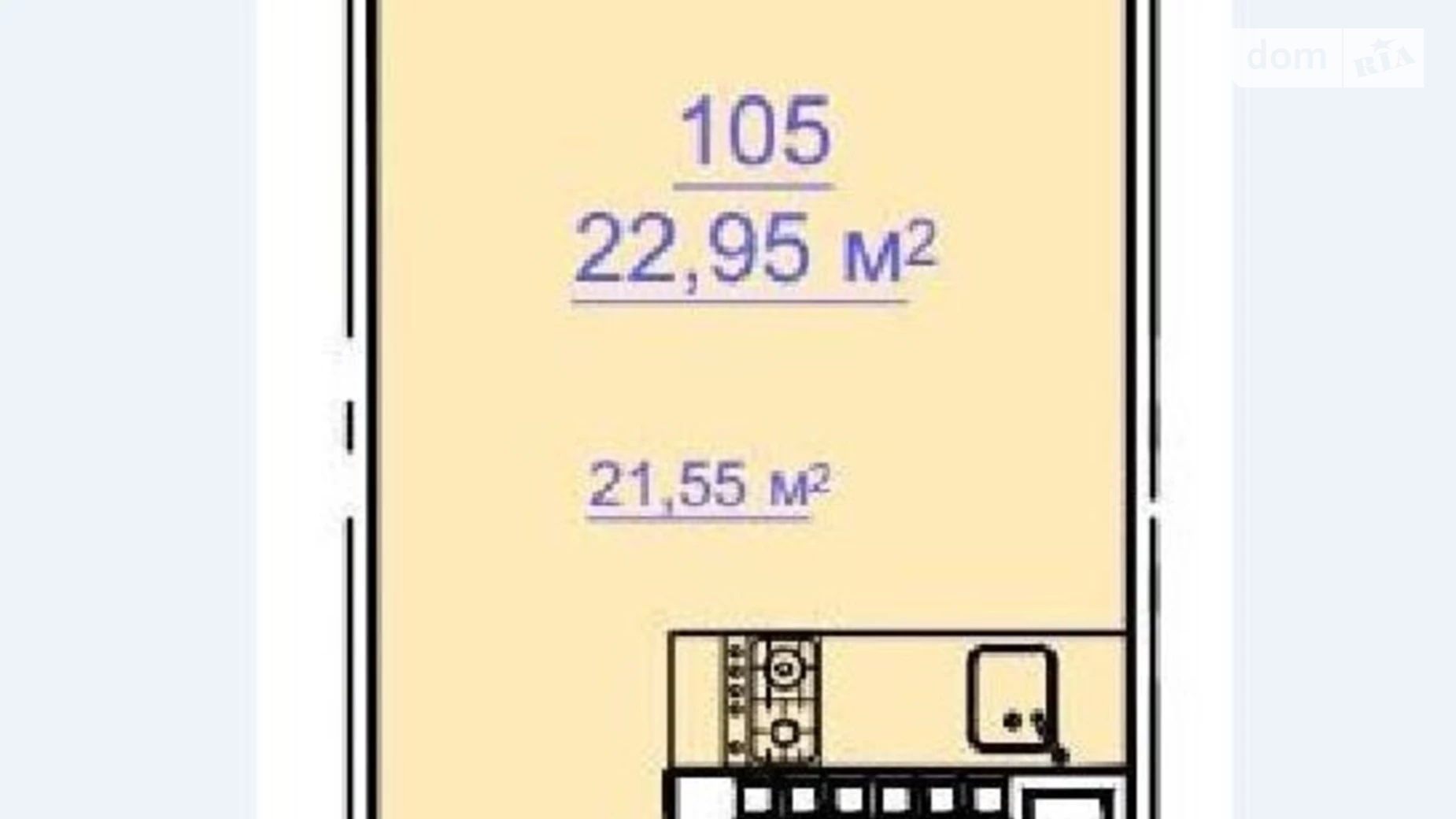 Продается 1-комнатная квартира 23 кв. м в Одессе, Николаевская дор. - фото 2