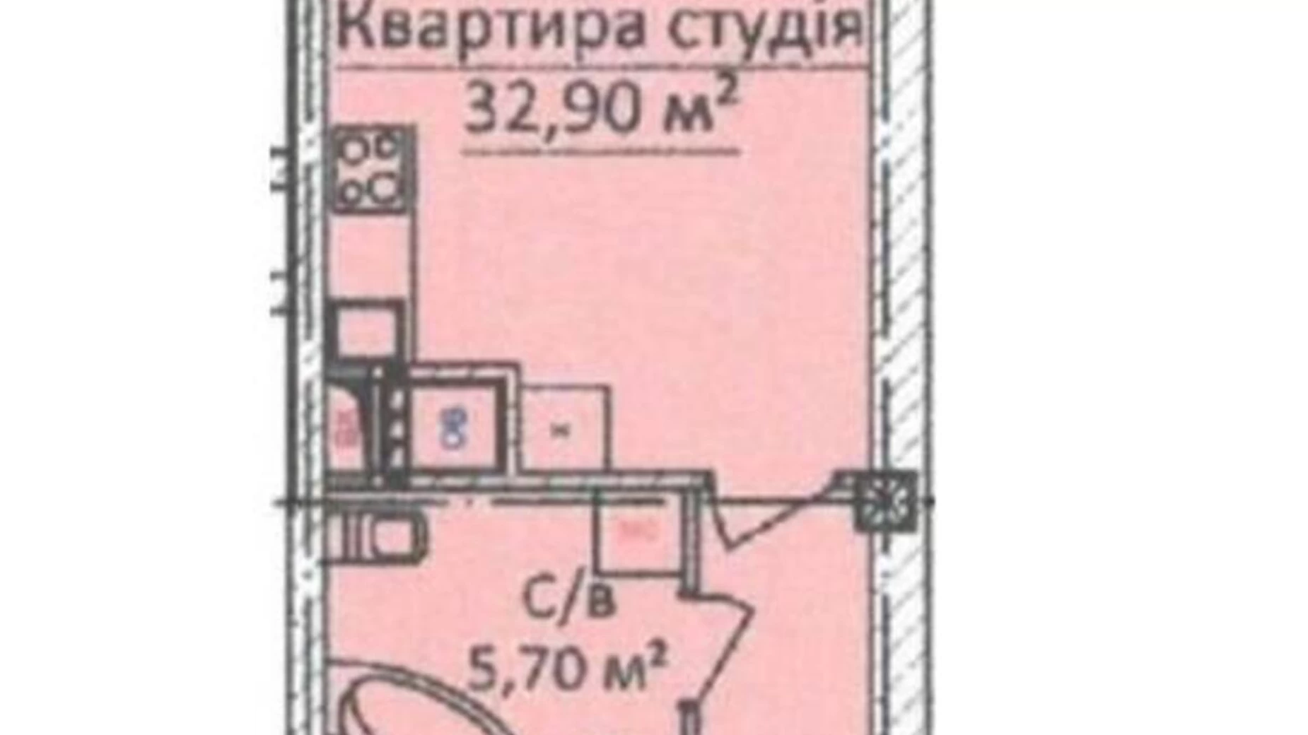 Продается 1-комнатная квартира 33 кв. м в Одессе, ул. Еврейская