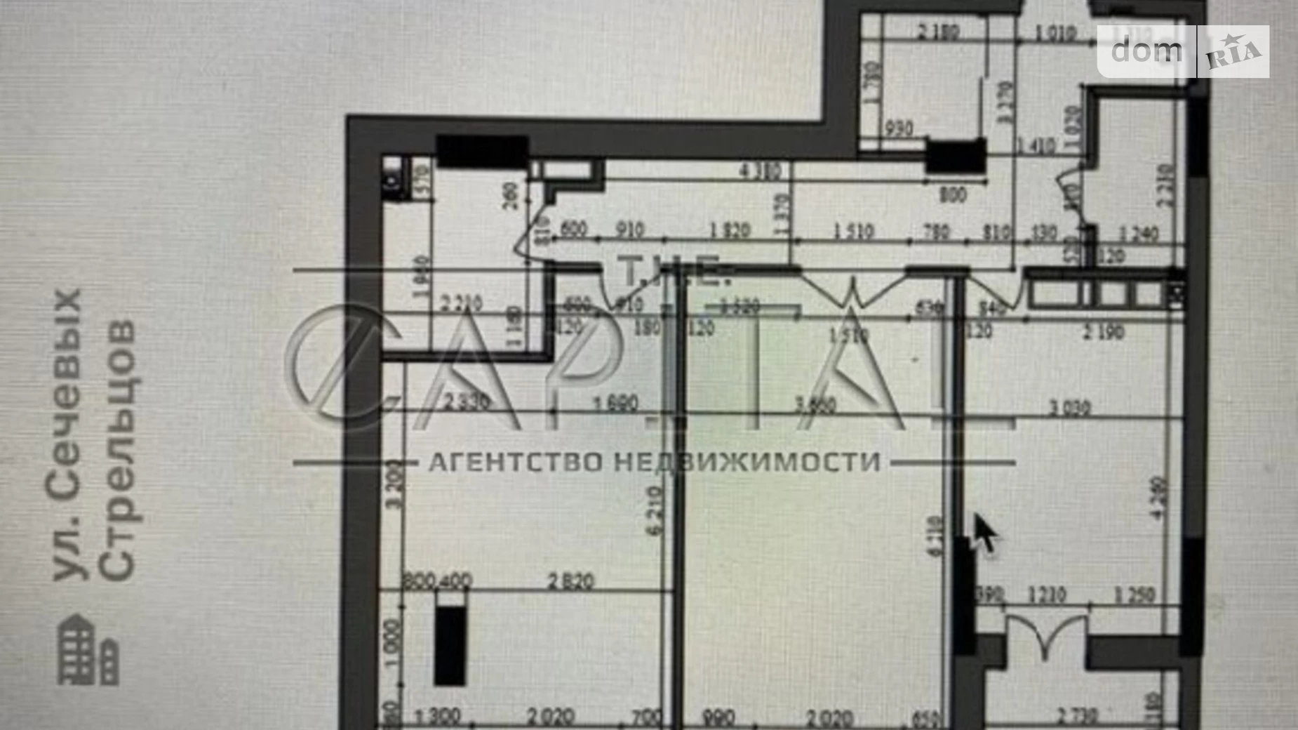 Продается 2-комнатная квартира 85 кв. м в Киеве, 1-й въезд Сечевых Стрельцов - фото 3