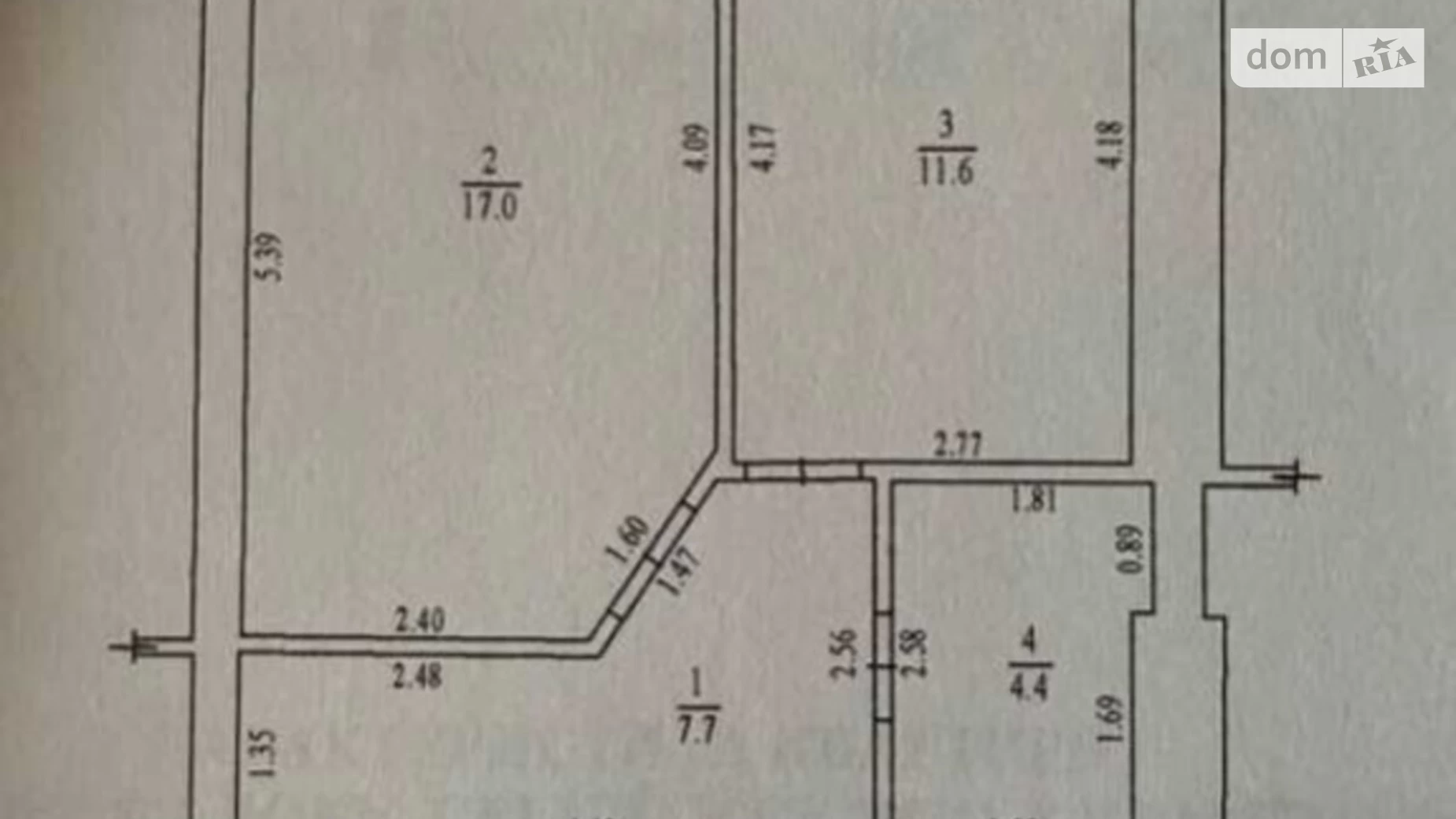 Продается 1-комнатная квартира 44 кв. м в Полтаве, ул. Монастырская, 11 - фото 2