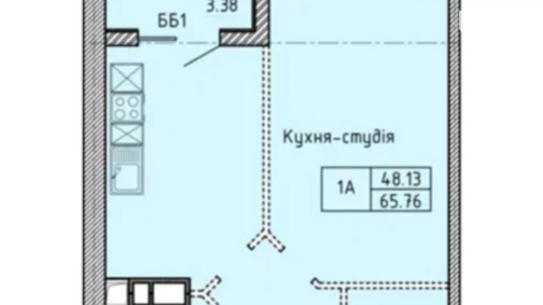 Продается 1-комнатная квартира 66 кв. м в Одессе, просп. Шевченко, 31