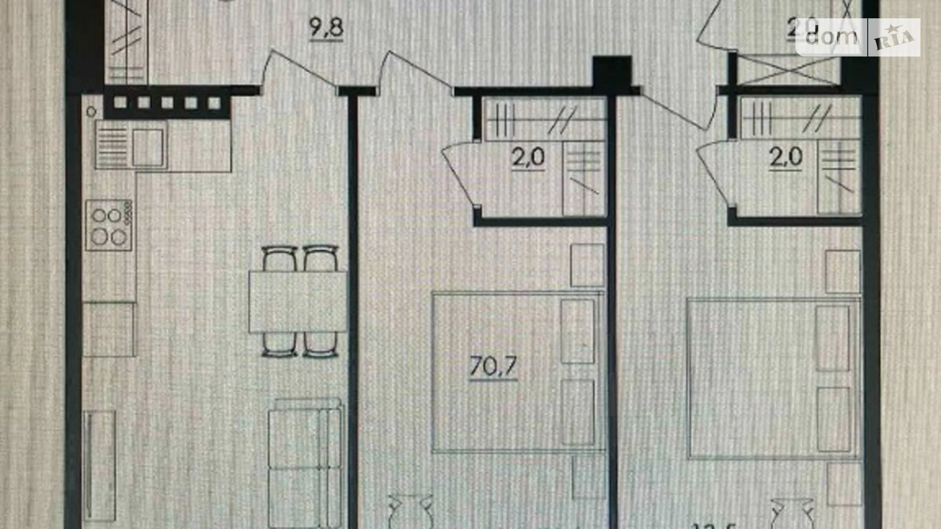 Продается 2-комнатная квартира 71 кв. м в Одессе, ул. Бориса Литвака - фото 3