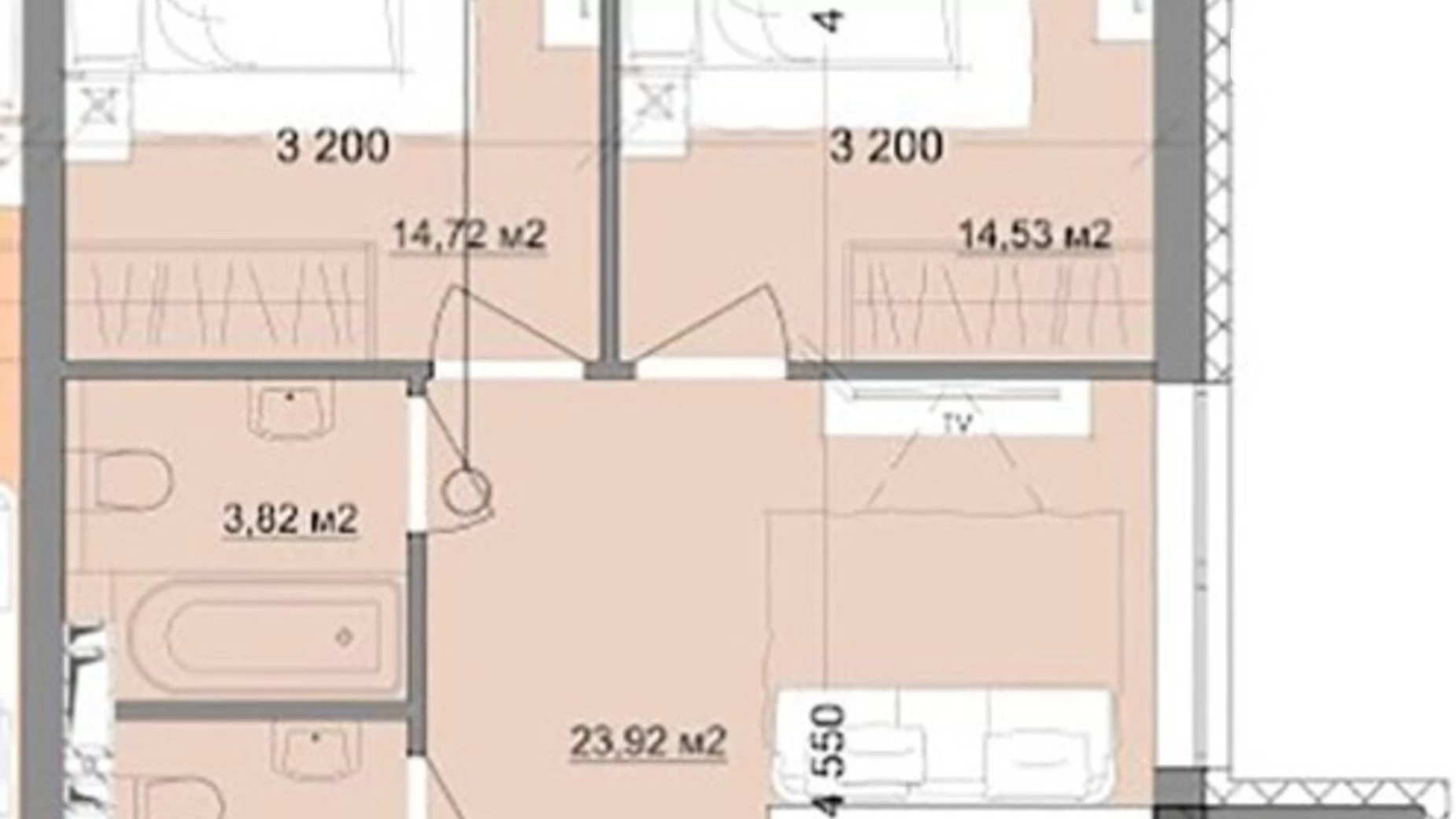 Продается 2-комнатная квартира 66 кв. м в Одессе, ул. Жемчужная