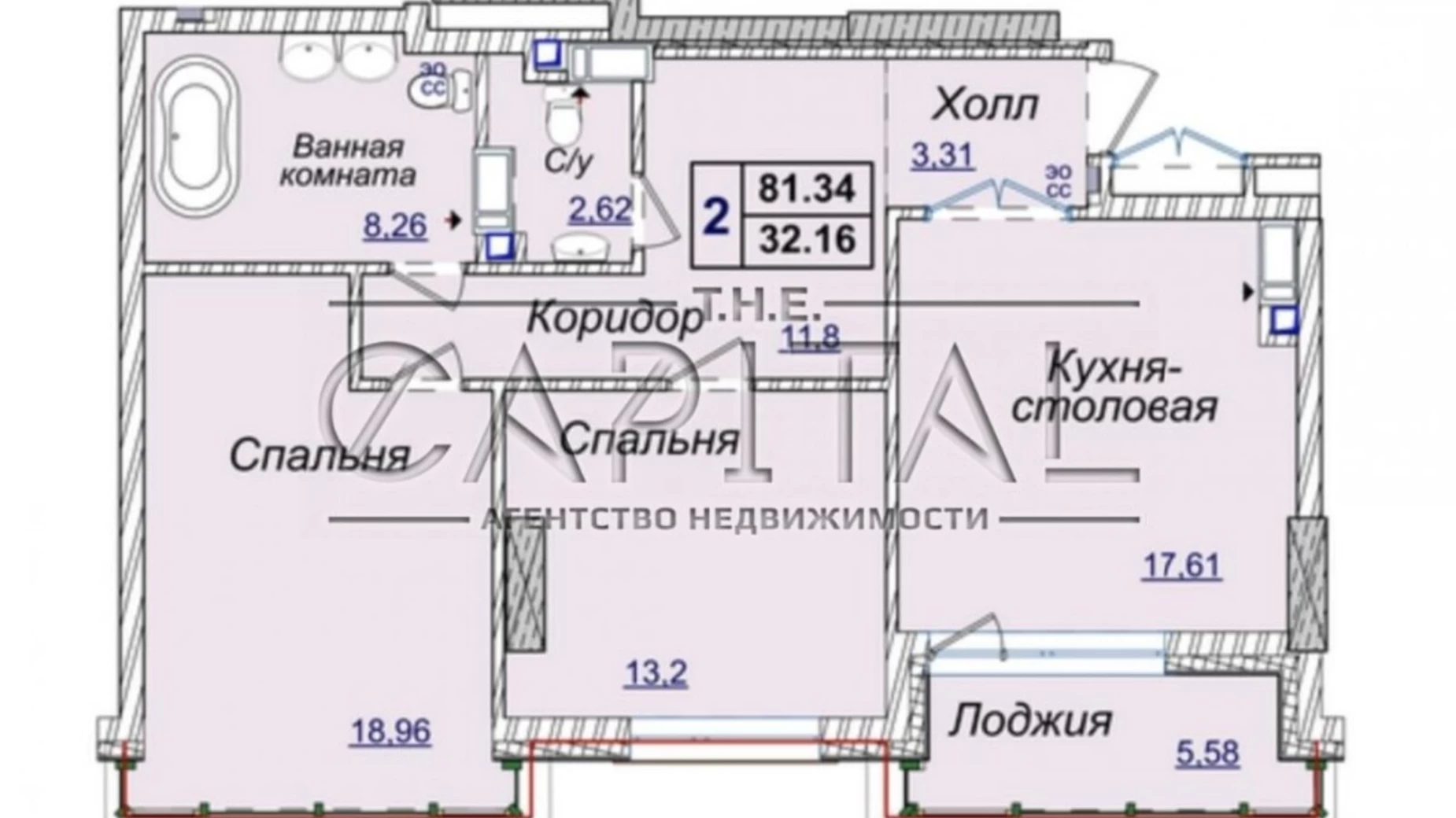 Продається 3-кімнатна квартира 81 кв. м у Києві, вул. Андрія Верхогляда(Драгомирова), 72