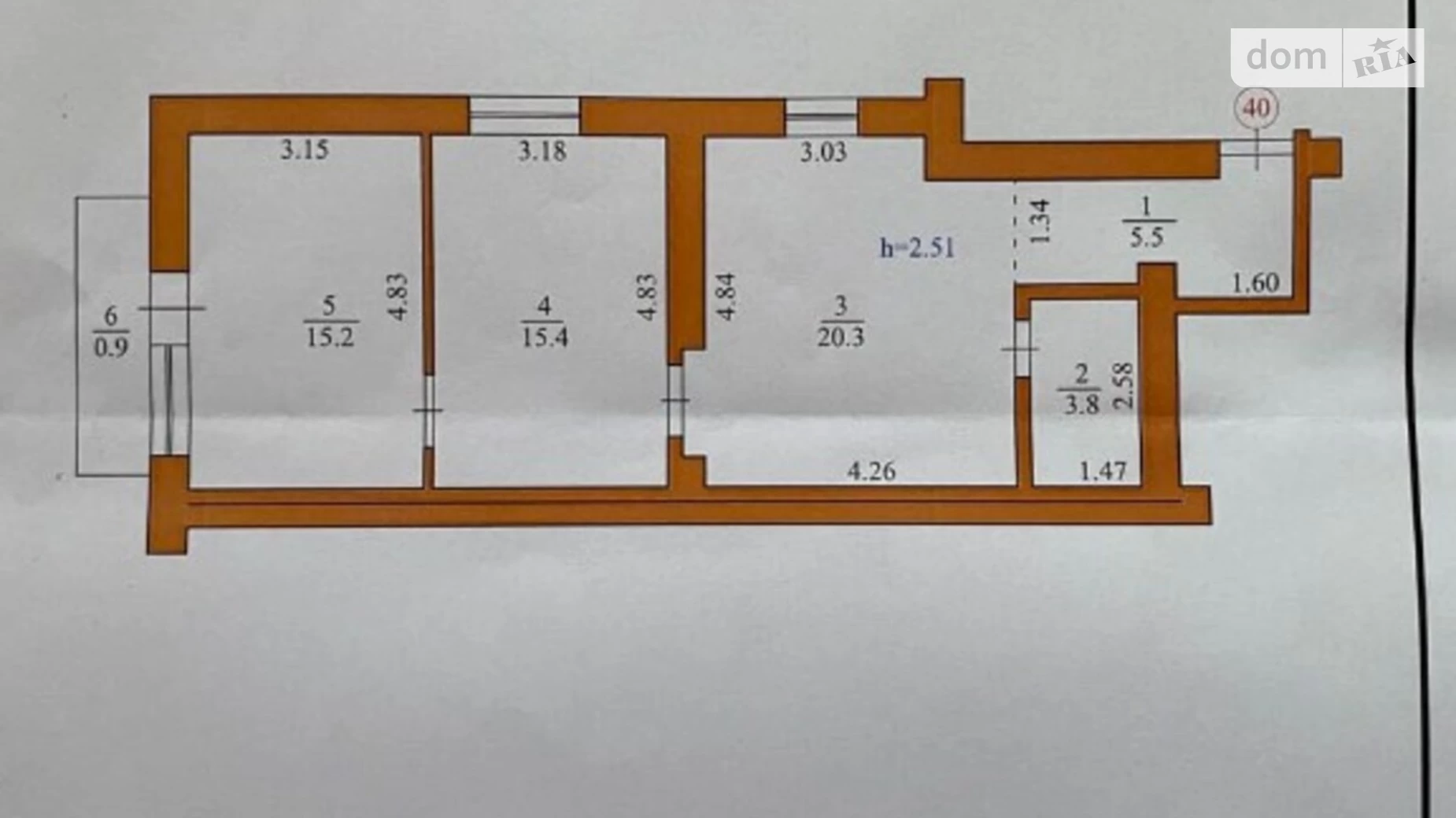 Продається 2-кімнатна квартира 61 кв. м у Рівному, вул. Степана Дем'янчука