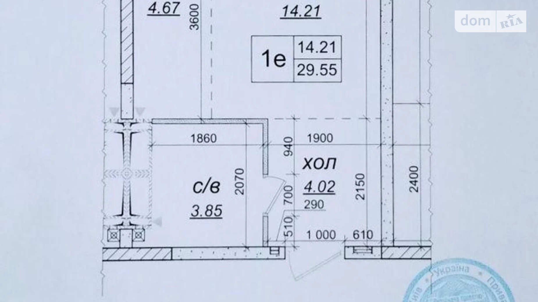 Продается 1-комнатная квартира 29 кв. м в Киево-Святошинске, ул. Пригородная, 25 - фото 3