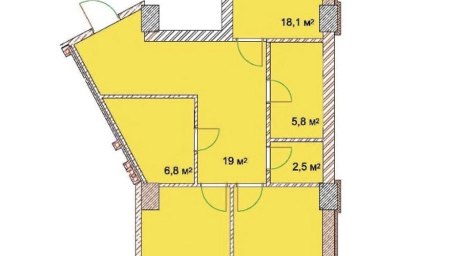 Продається 2-кімнатна квартира 97.7 кв. м у Одесі, узвіз Військовий