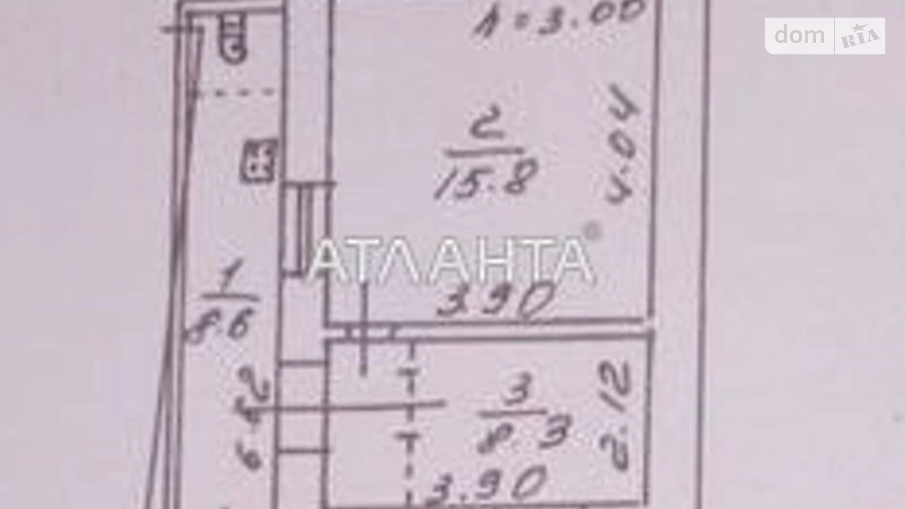 Продается 2-комнатная квартира 33 кв. м в Одессе, ул. Колонтаевская