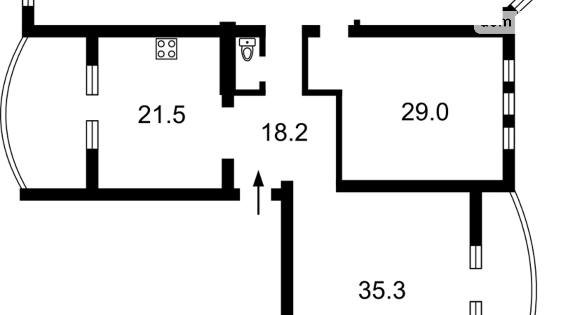 Продается 4-комнатная квартира 156 кв. м в Киеве, ул. Дмитриевская, 56Б