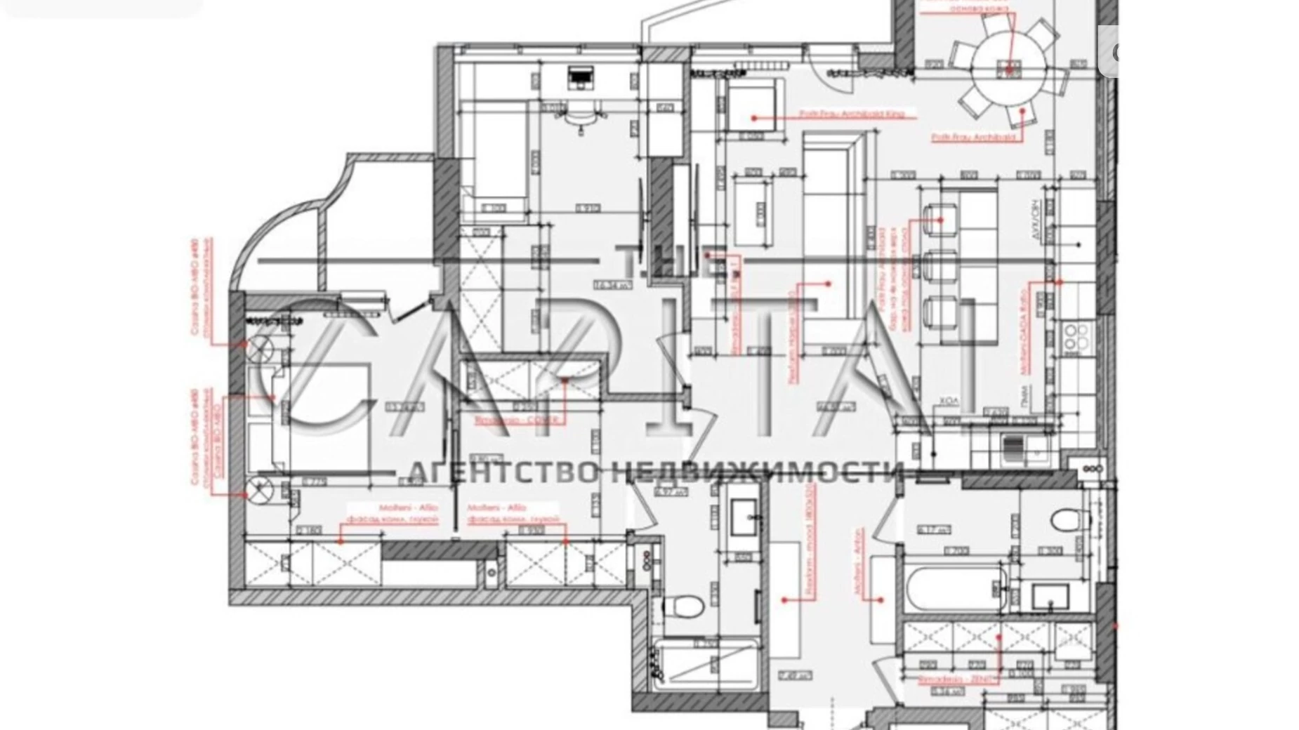 Продається 3-кімнатна квартира 117 кв. м у Києві, вул. Василя Тютюнника, 37/1