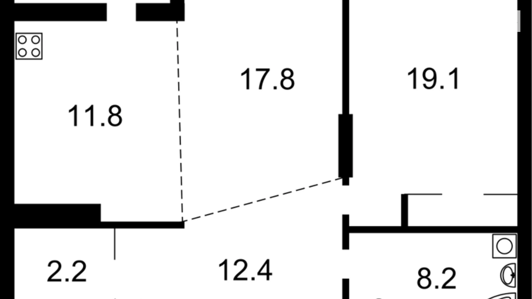 Продается 2-комнатная квартира 73 кв. м в Киеве, ул. Ованеса Туманяна, 3