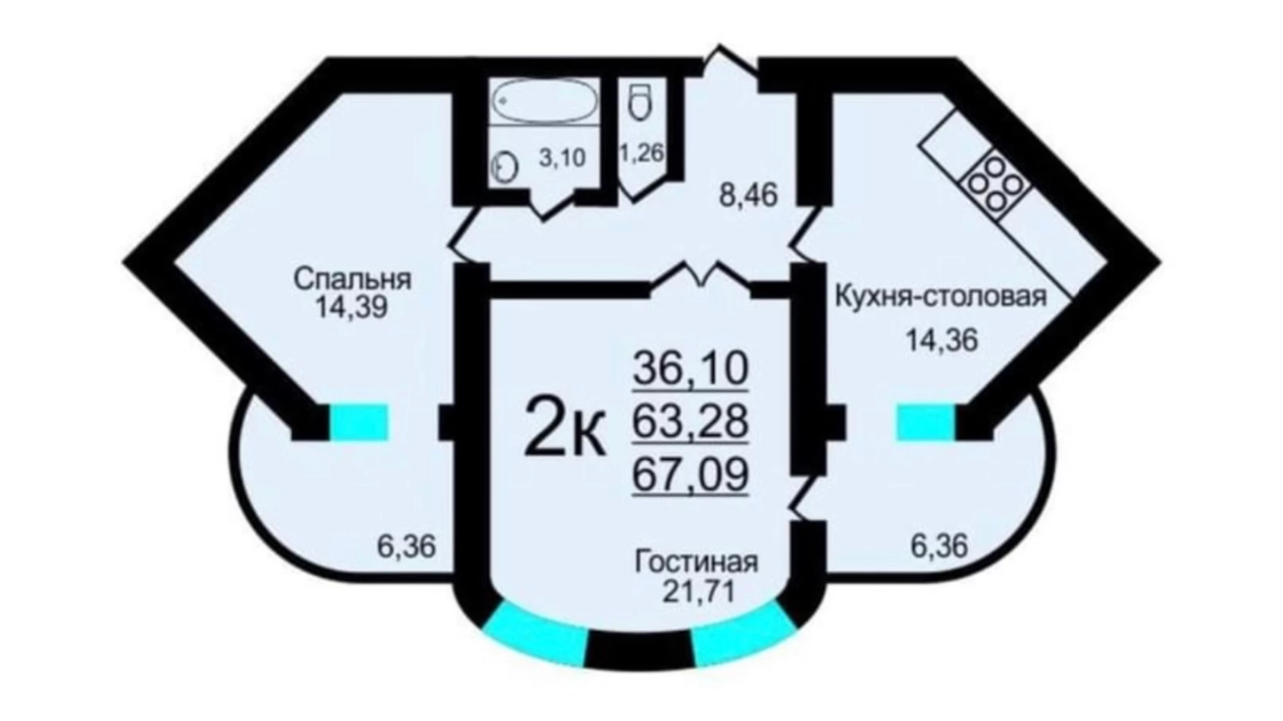 Продается 2-комнатная квартира 79 кв. м в Одессе, пер. Щепной, 15 - фото 4