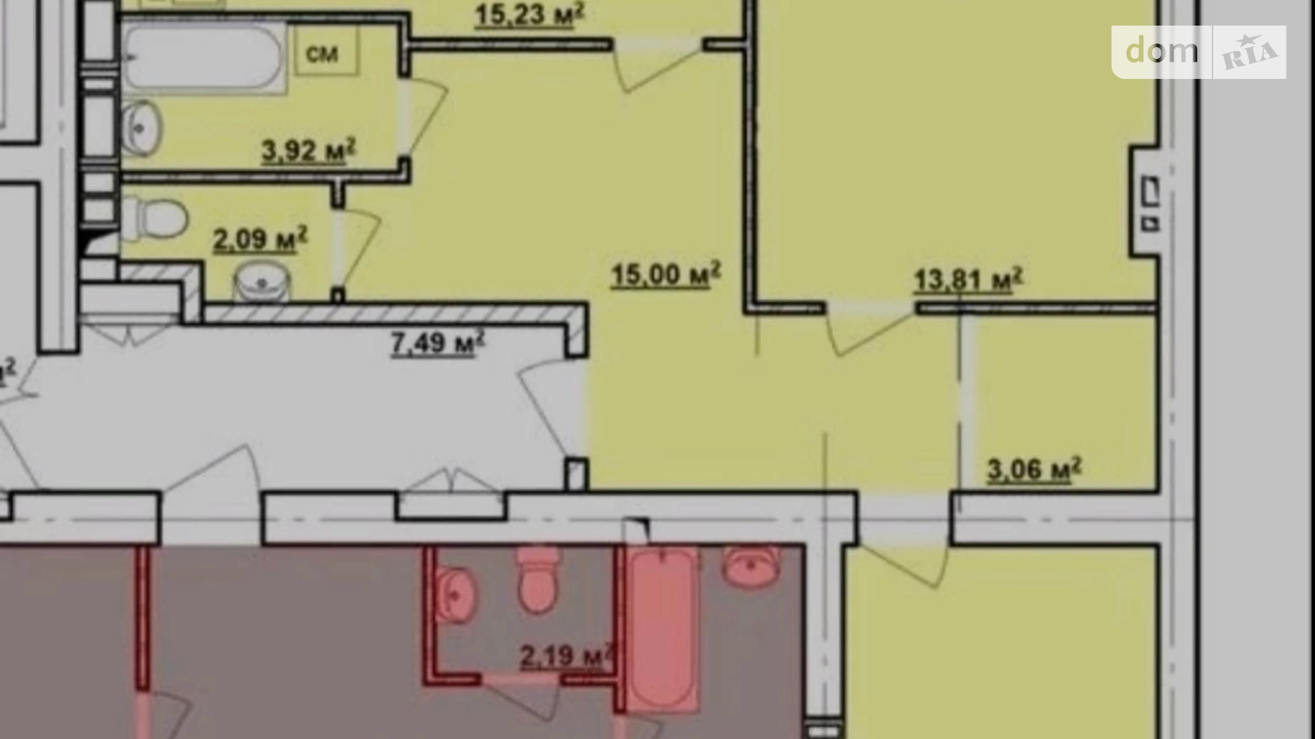 Продається 3-кімнатна квартира 73 кв. м у Харкові, просп. Льва Ландау, 52Л