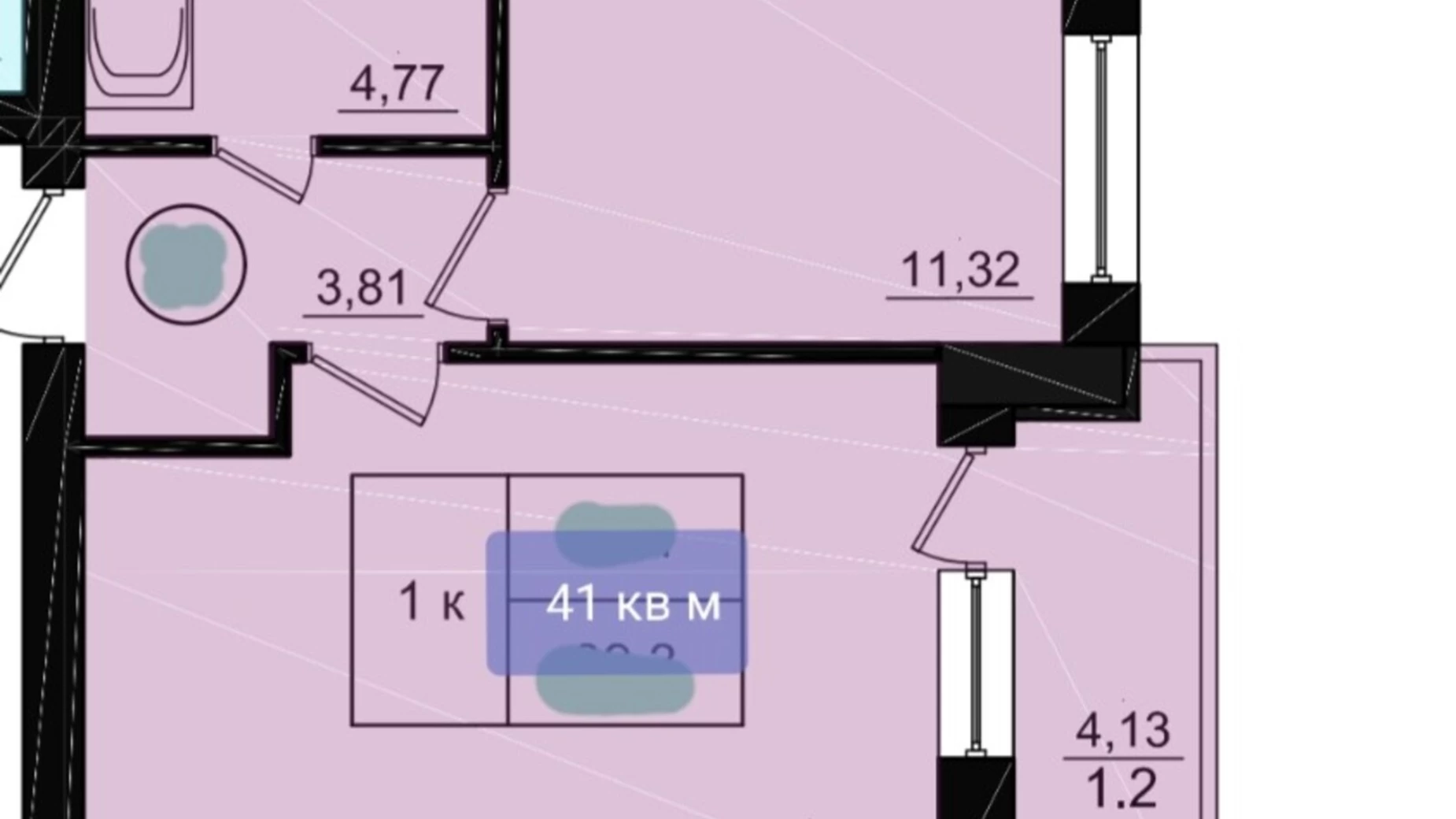 Продается 1-комнатная квартира 40 кв. м в Фонтанке, ул. Чехова