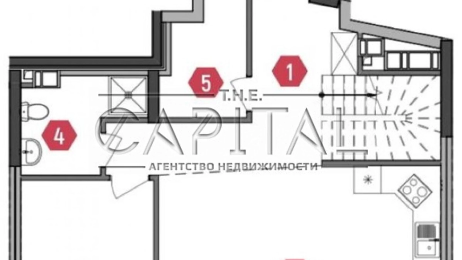 Продается 4-комнатная квартира 148 кв. м в Киеве, ул. Днепровская, 3