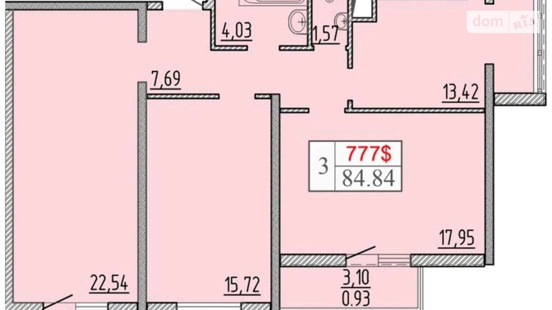 Продается 3-комнатная квартира 84 кв. м в Одессе, ул. Жемчужная, 13 - фото 2