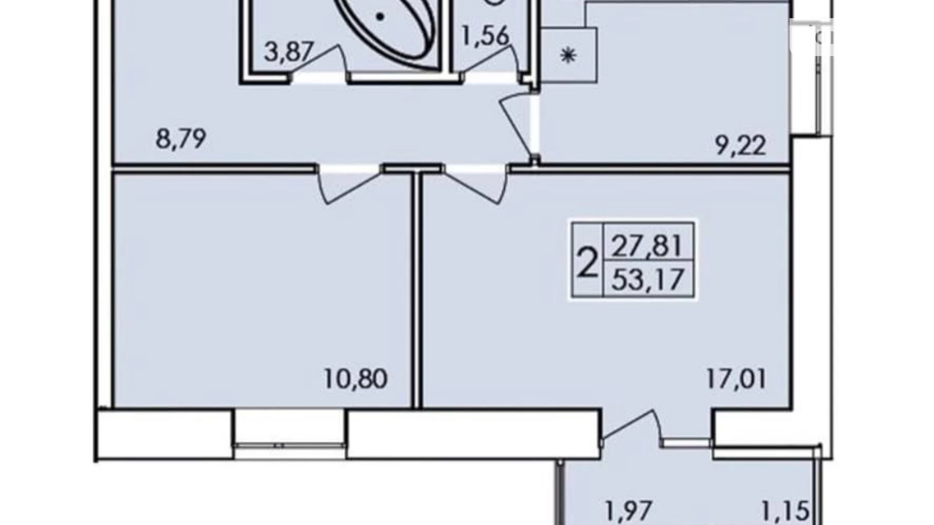 Продается 2-комнатная квартира 58 кв. м в Хмельницком, ул. Трудовая, 5/1Б