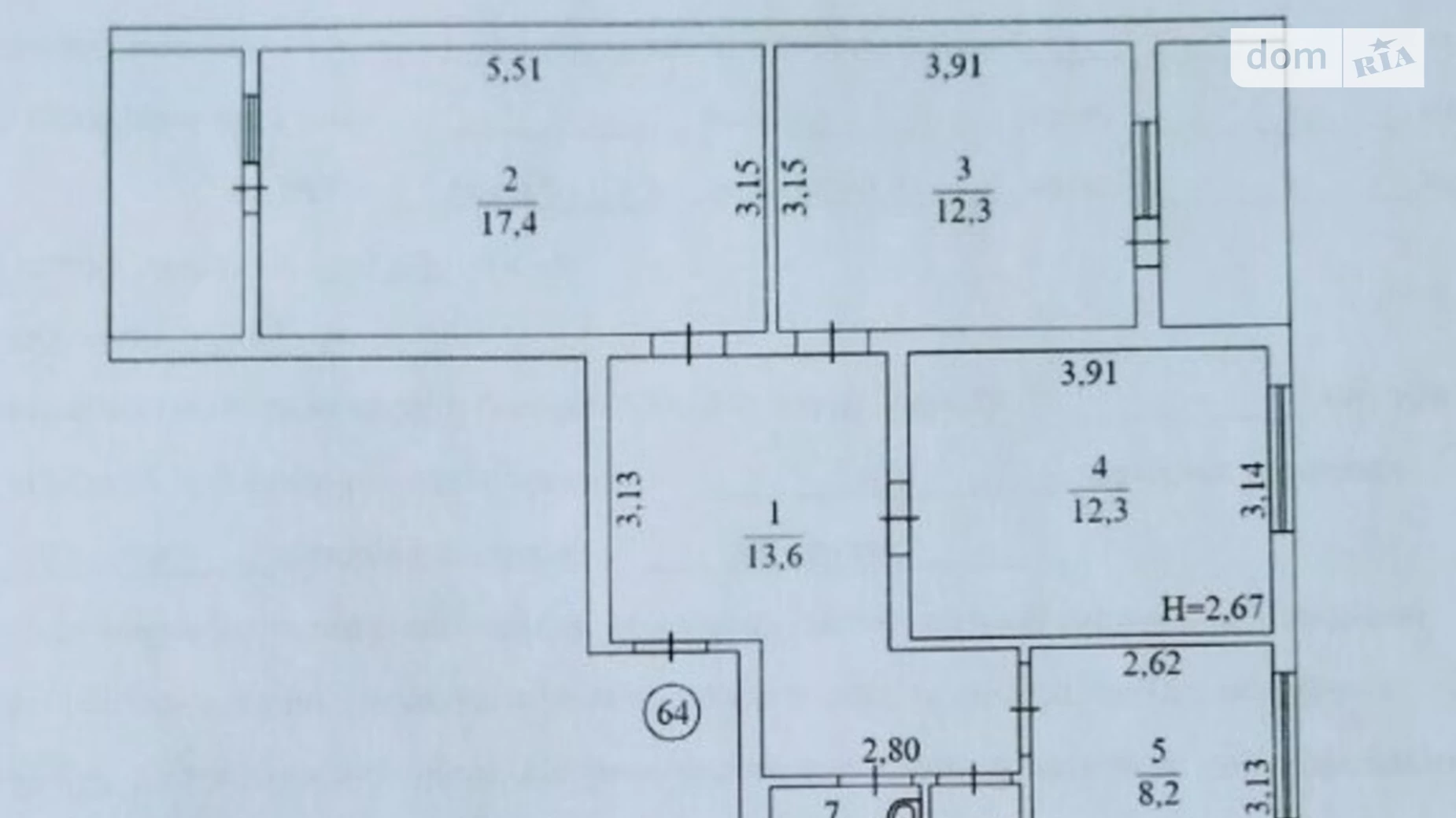 Продается 3-комнатная квартира 72 кв. м в Киеве, ул. Здолбуновская, 11Б