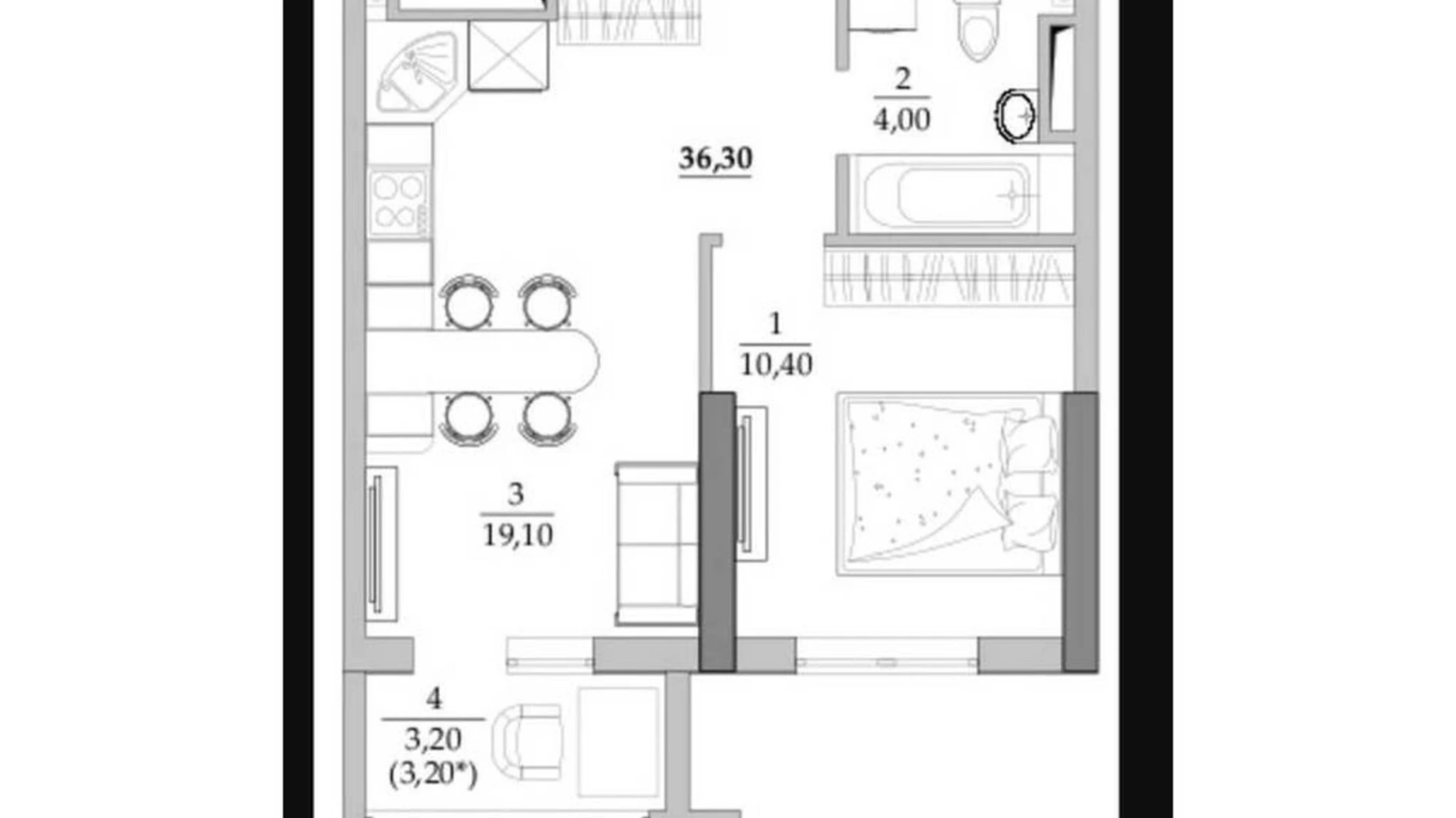 Продается 1-комнатная квартира 36.6 кв. м в Одессе, ул. Академика Вильямса - фото 2