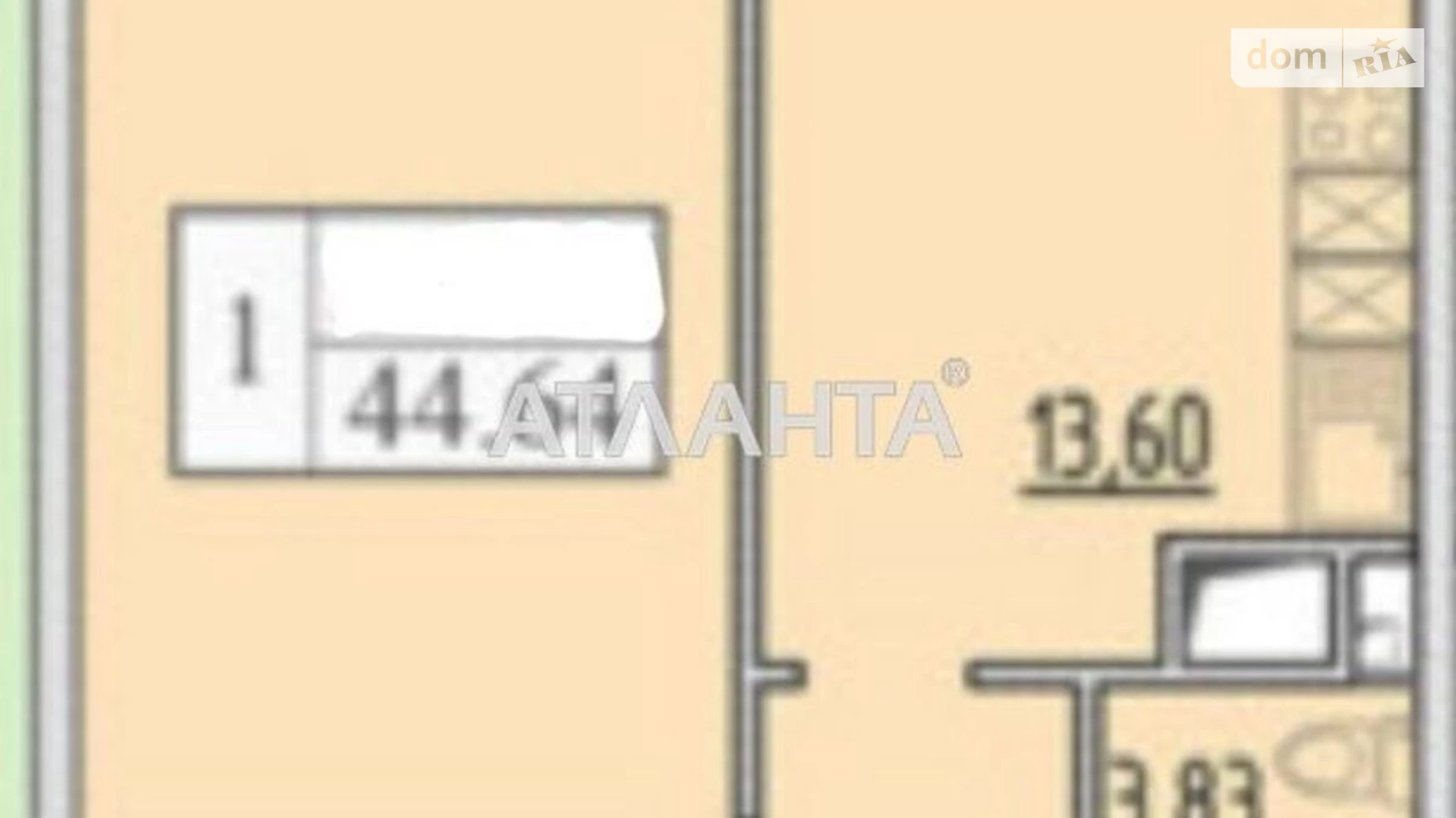Продається 1-кімнатна квартира 44.5 кв. м у Одесі - фото 3
