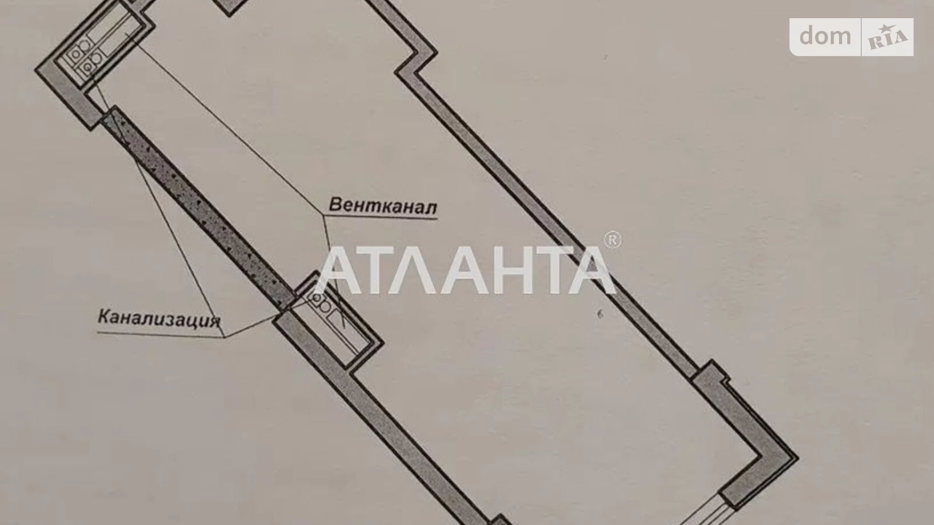 Продається 1-кімнатна квартира 33 кв. м у Одесі