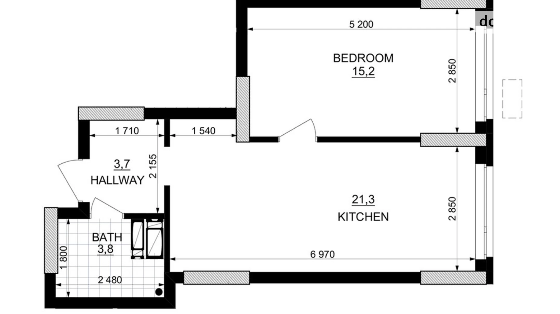 Продается 1-комнатная квартира 52.6 кв. м в Киеве, ул. Березняковская, 29