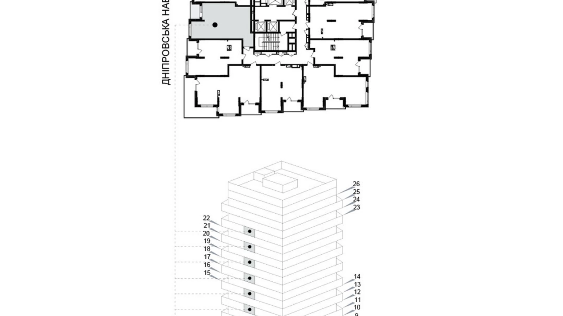 Продается 1-комнатная квартира 55.5 кв. м в Киеве, ул. Березняковская, 29 - фото 3