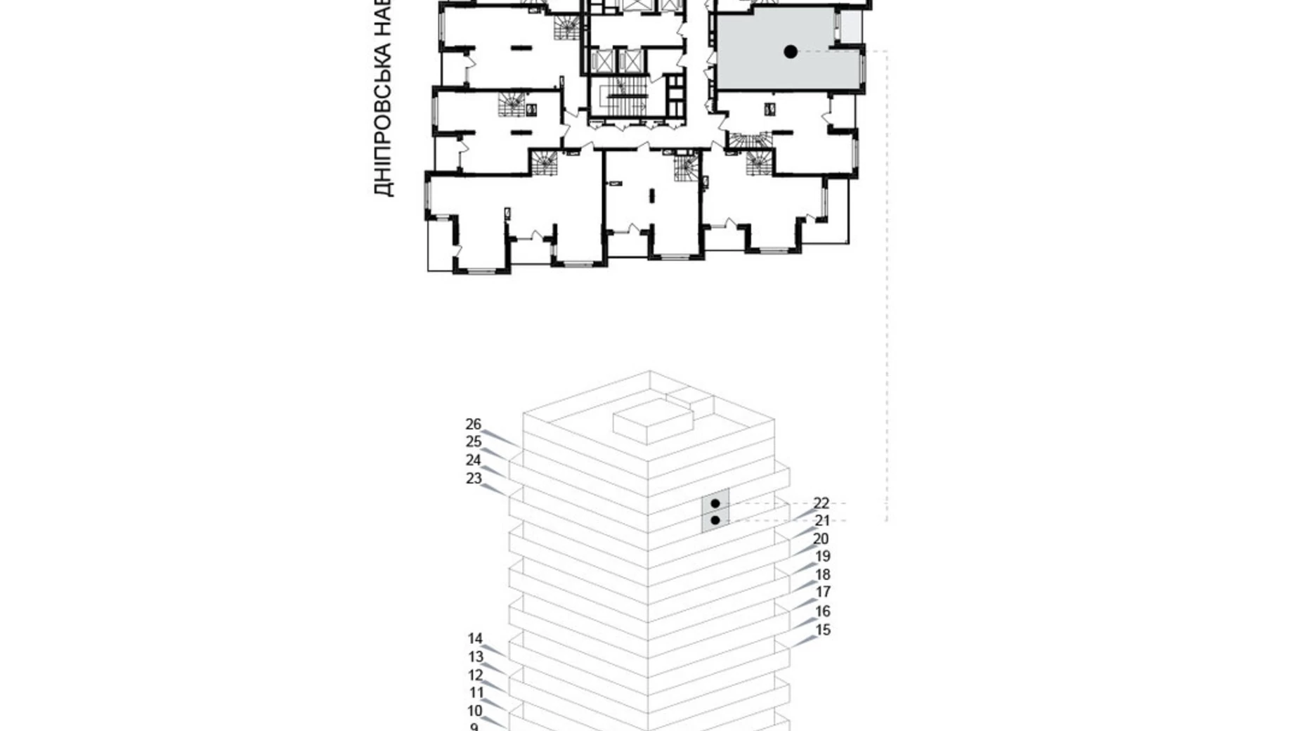 Продается 1-комнатная квартира 105.7 кв. м в Киеве, ул. Березняковская, 29