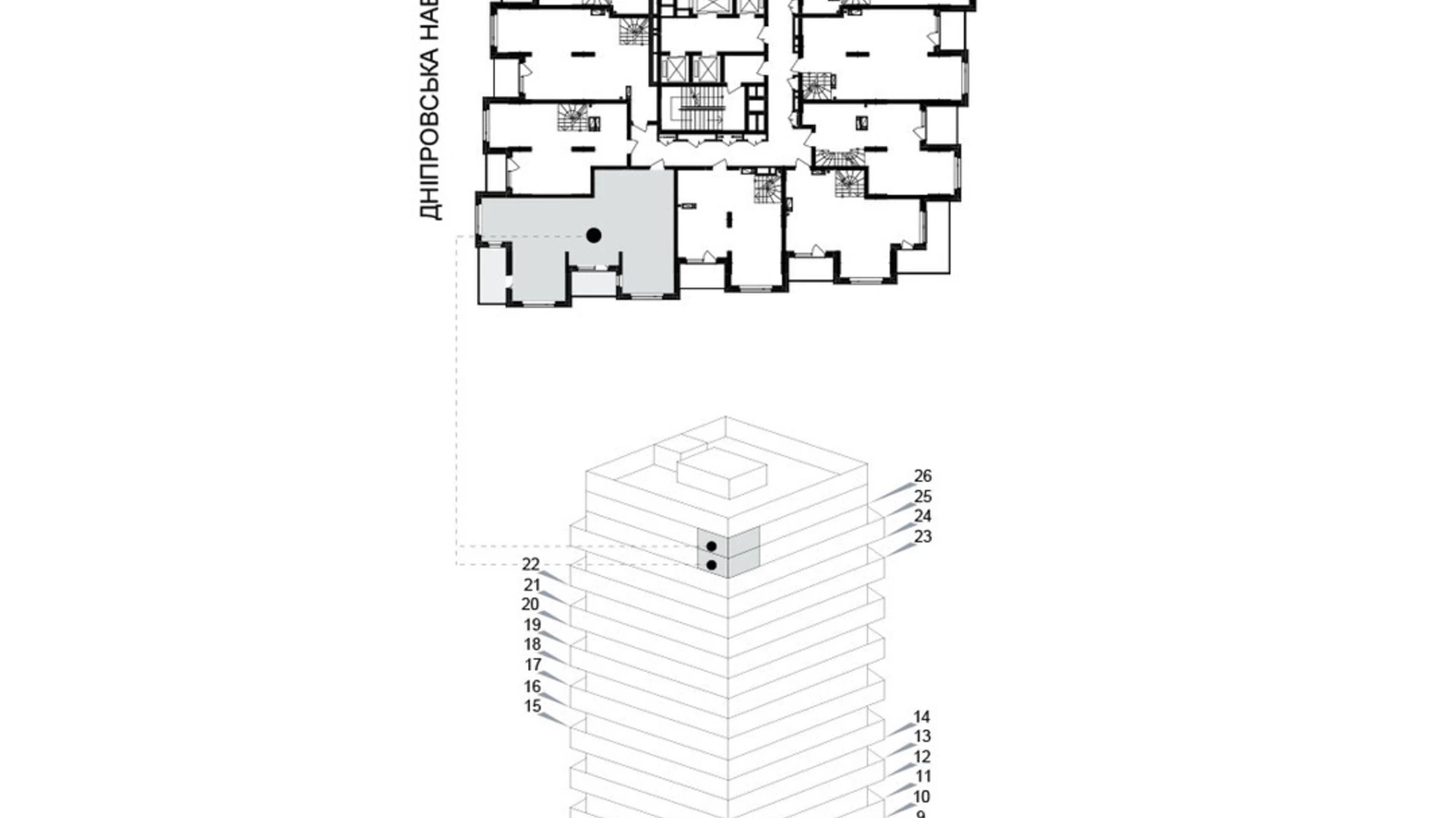 Продается 1-комнатная квартира 135.5 кв. м в Киеве, ул. Березняковская, 29