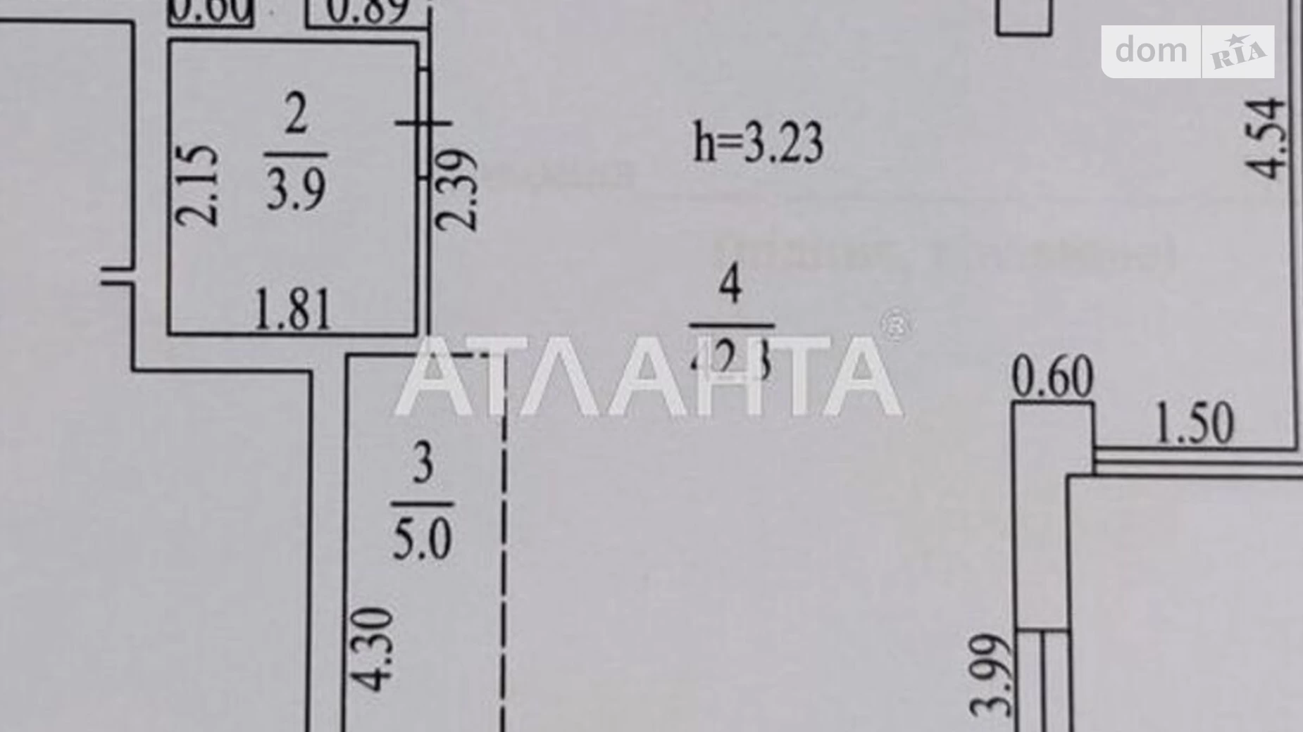 Продается 1-комнатная квартира 54 кв. м в Лесках, Северная