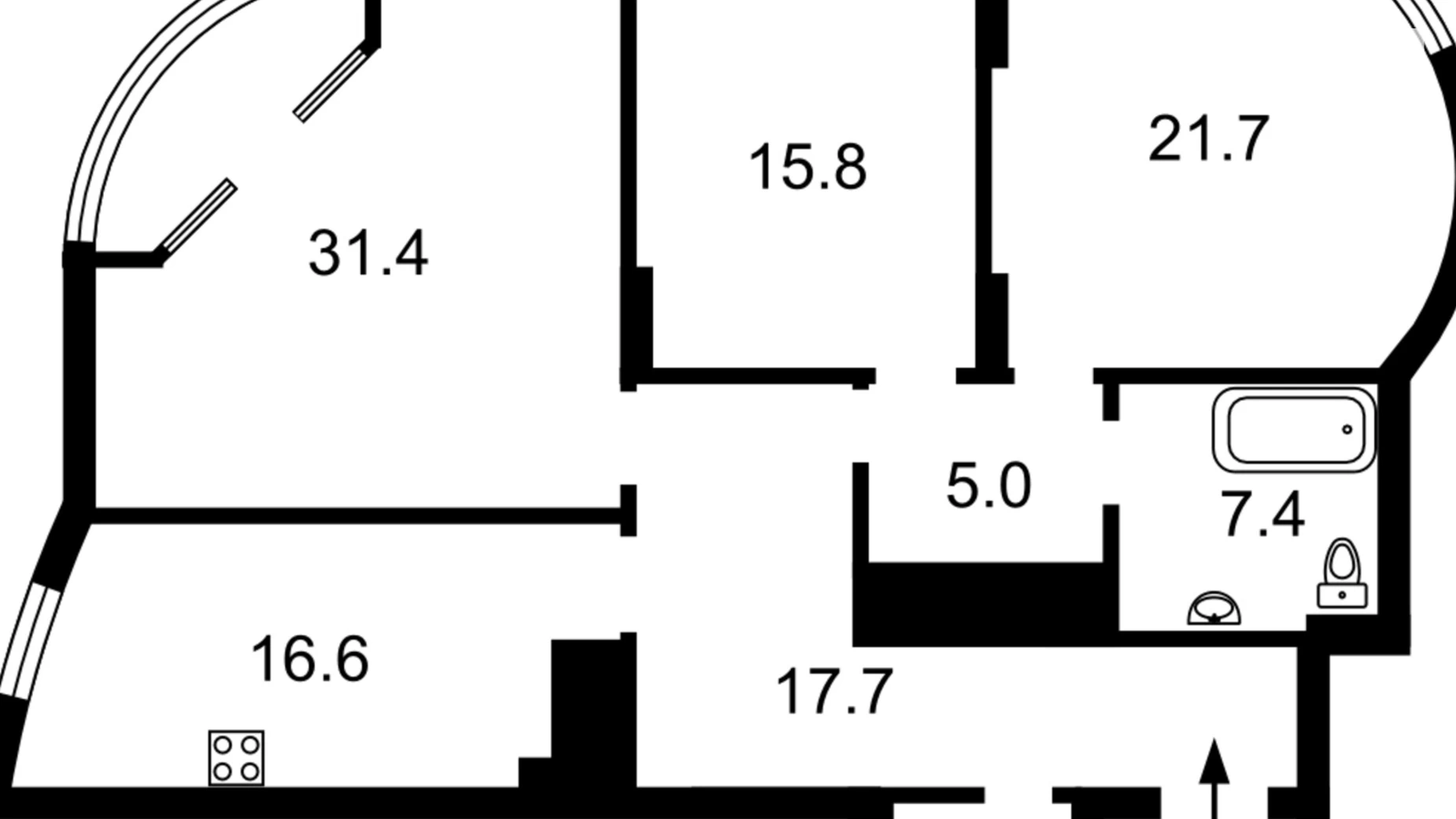 Продается 3-комнатная квартира 118.8 кв. м в Киеве, ул. Преображенская, 8Б - фото 2