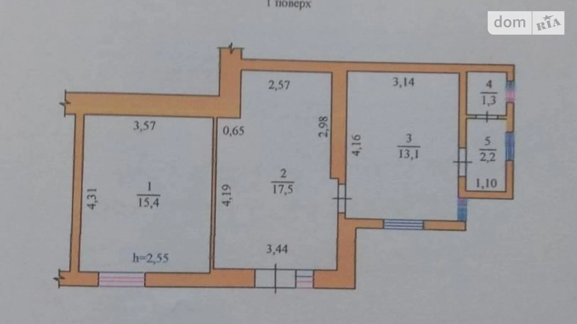 Продається 2-кімнатна квартира 49.5 кв. м у Одесі, вул. Дача Ковалевського