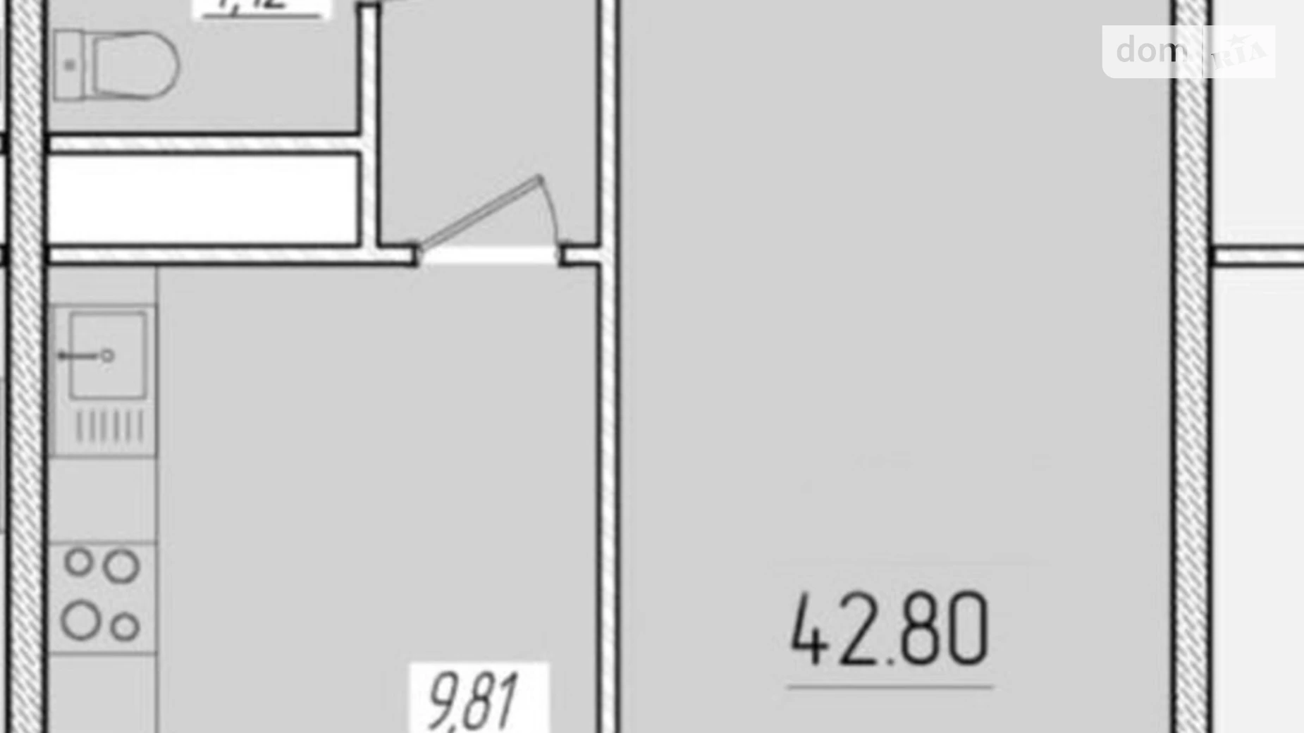 Продается 1-комнатная квартира 42.8 кв. м в Одессе, ул. Краснова - фото 2