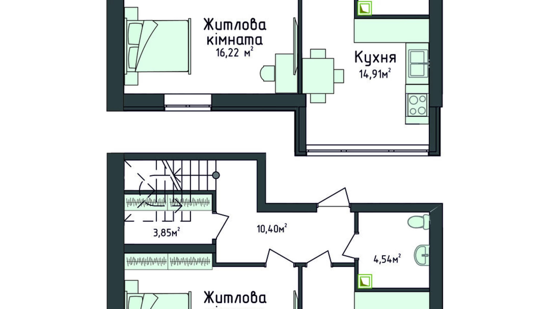 Продается 3-комнатная квартира 101.97 кв. м в Киево-Святошинске, ул. Стретенская, 33