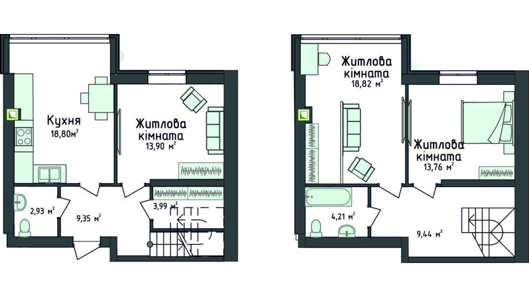 Продается 3-комнатная квартира 91.33 кв. м в Киево-Святошинске, ул. Стретенская, 33